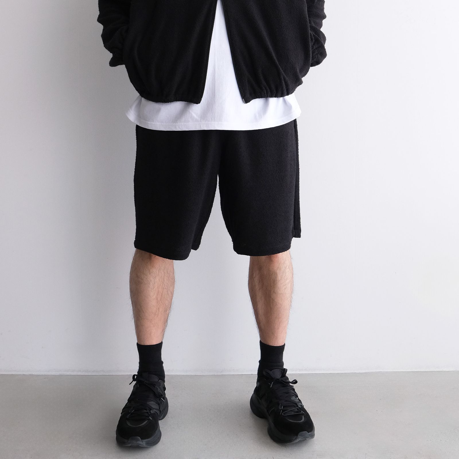 "towel Cloth Shorts Pants" -ショーツ-（Black / ブラック）