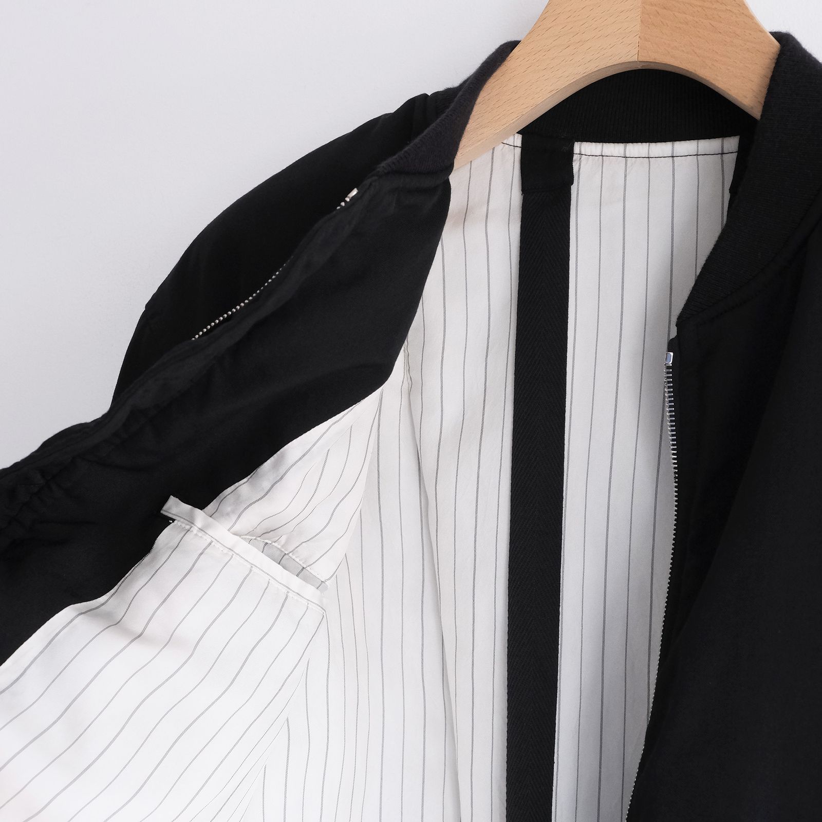 Fulled Wool Twill Flight Jacket -ジャケット-（Black / ブラック）GU263-30411