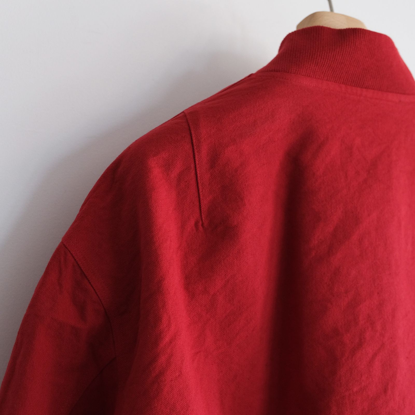 Cotton Canvas MA-1 Blouson -ブルゾン-（Red / レッド）