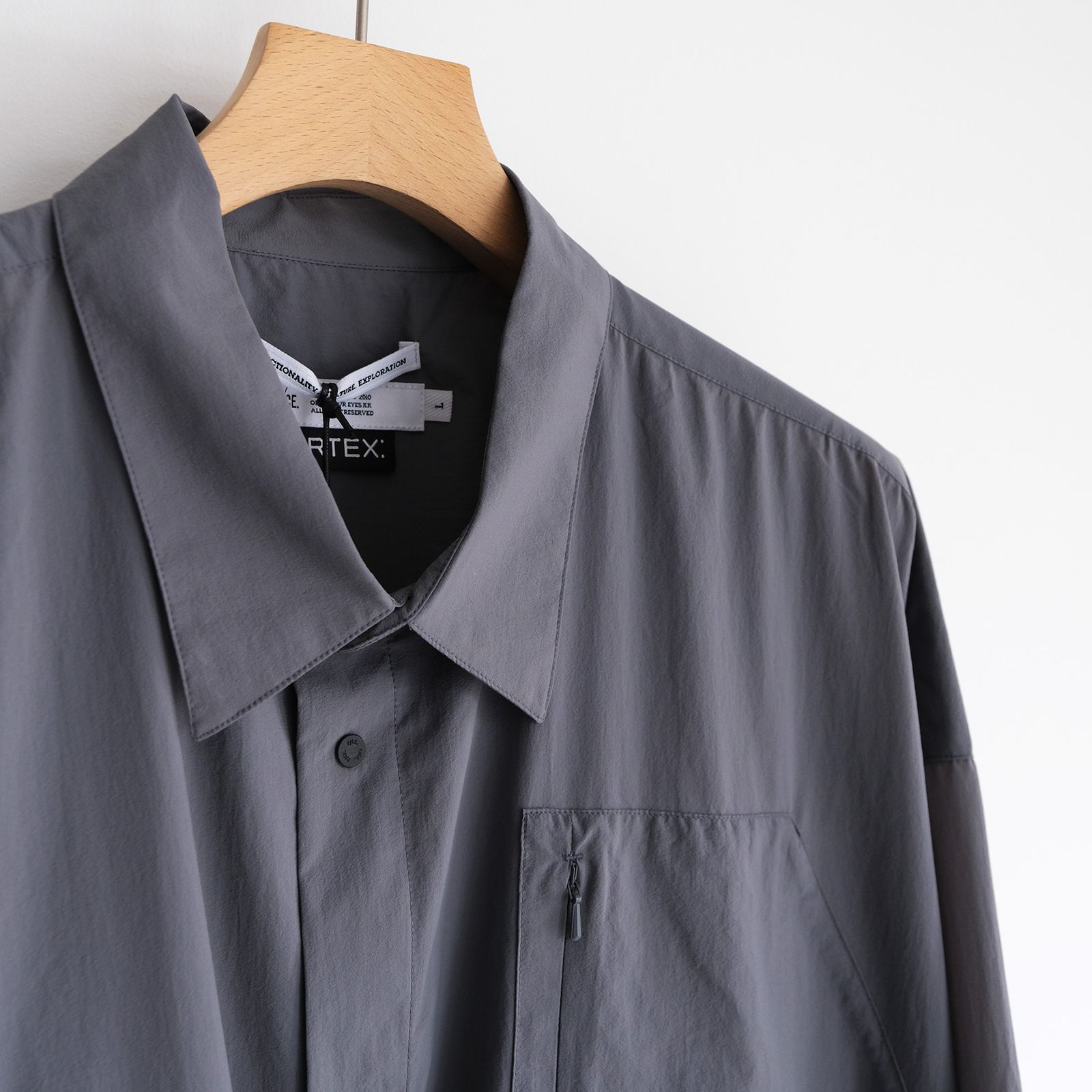 Pertex Utility Longline Shirt -シャツ-（Gray / グレー）