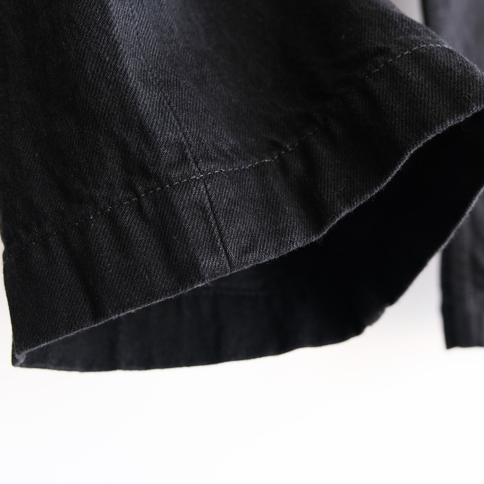 Selvage Denim Belted Pants -パンツ-（Black Washed / ブラック ウォッシュド）GU263-40063RB