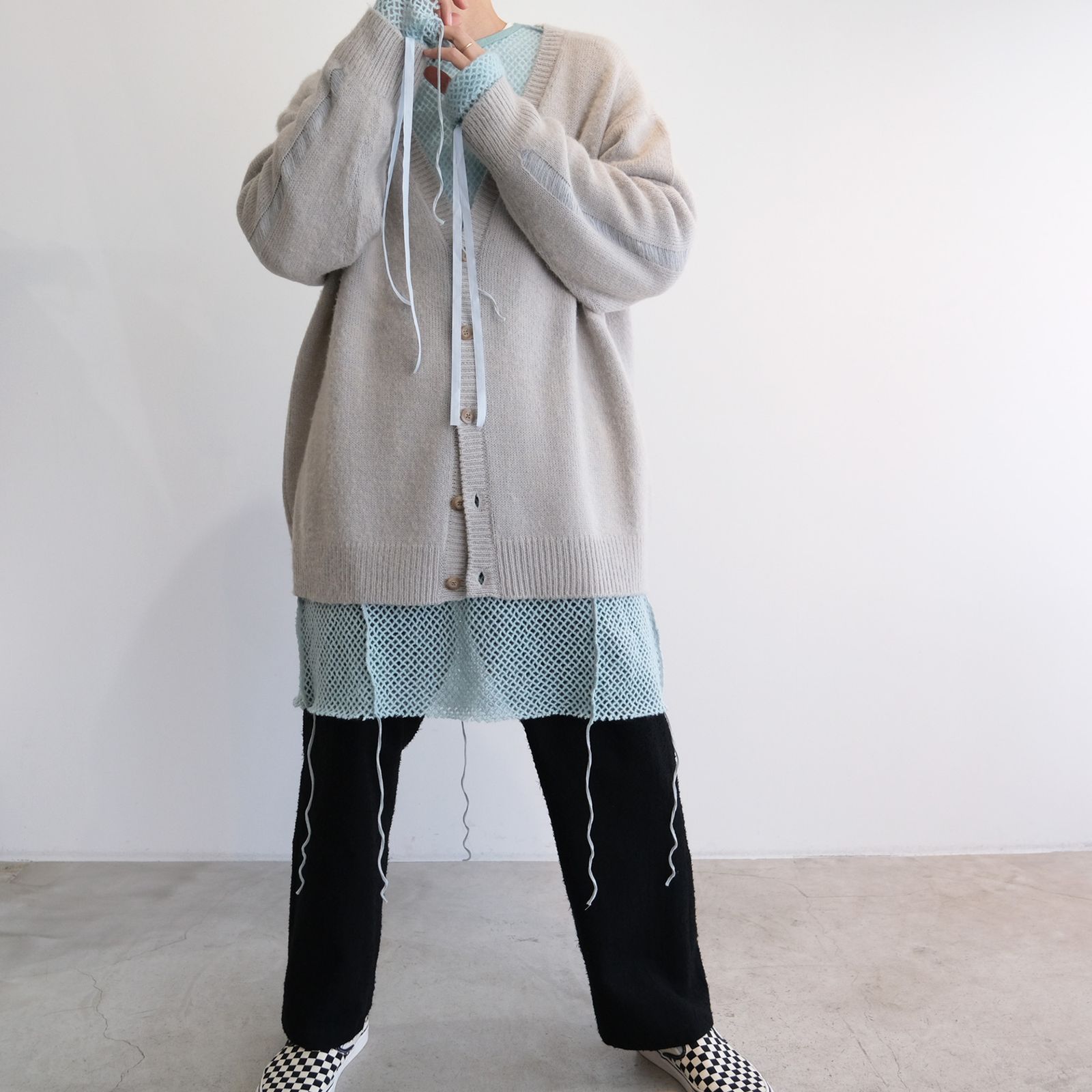 『MOHAIR LONG SLEEVE』-ニット-（SAX / サックス）