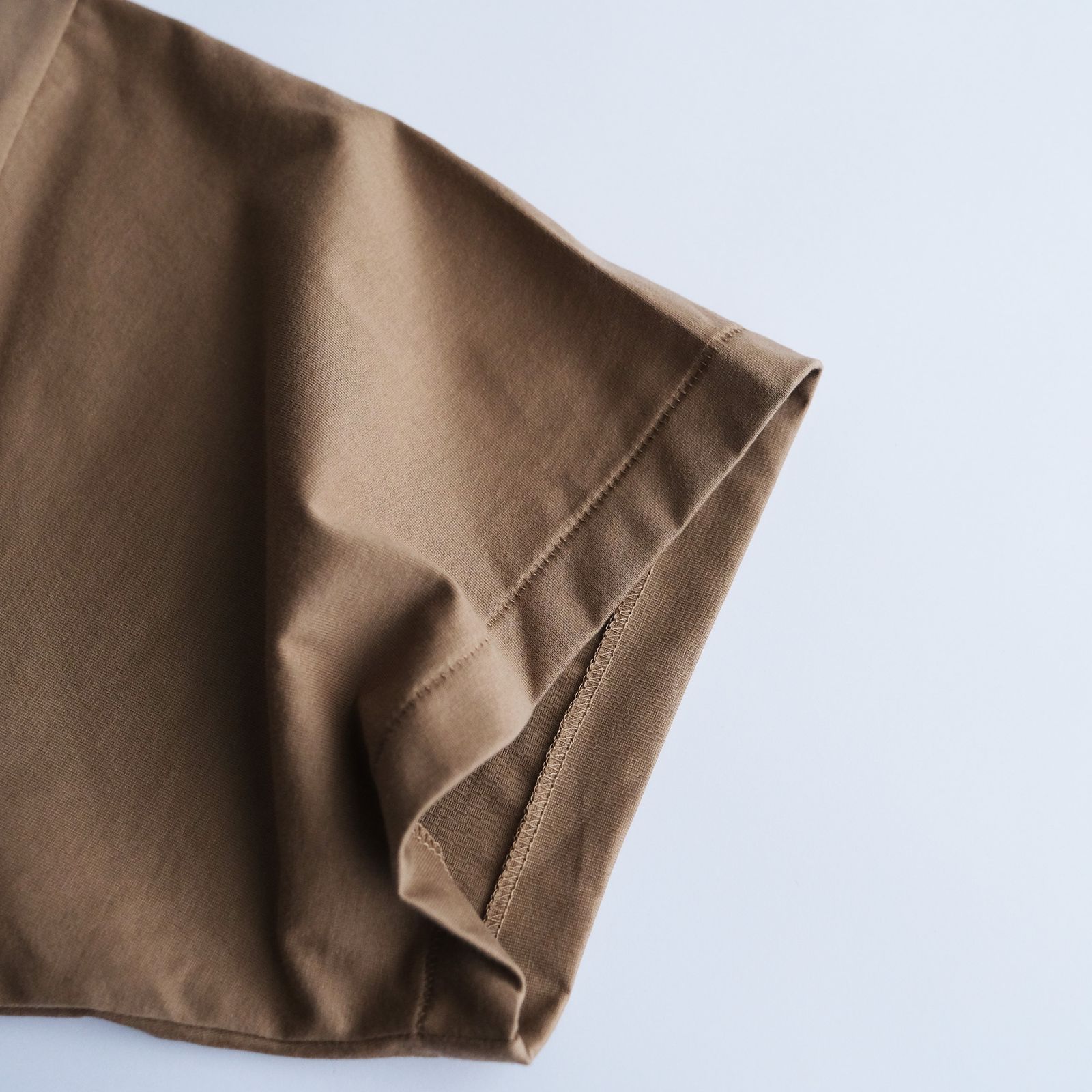 Suvin 60/2 Oversized T-Shirt -Tシャツ-（Camel / キャメル）