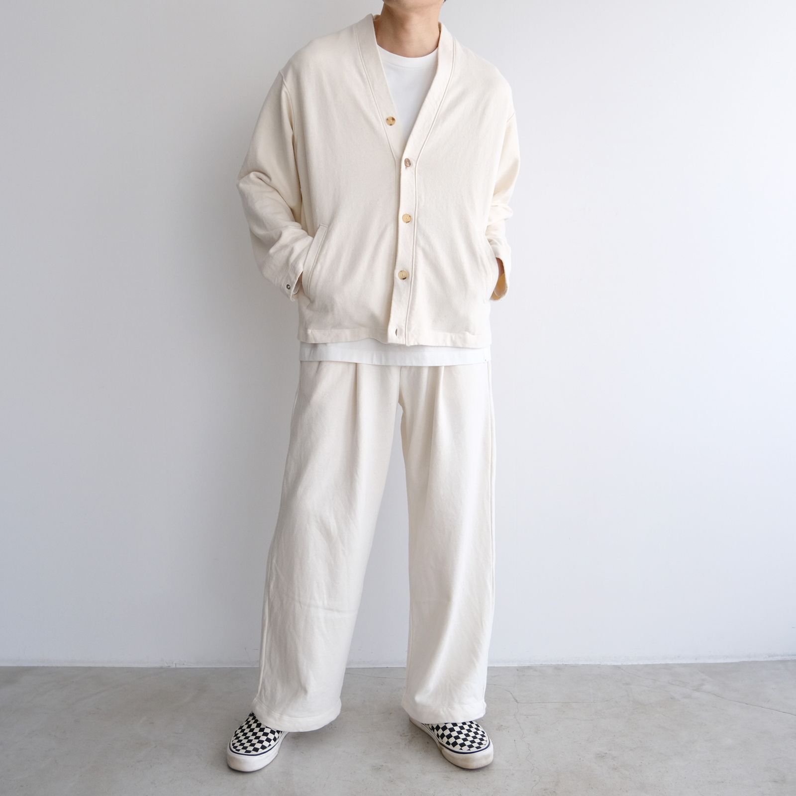 Phatee Hemp Sweat Cardigan -カーディガン-（Ivory / アイボリー）