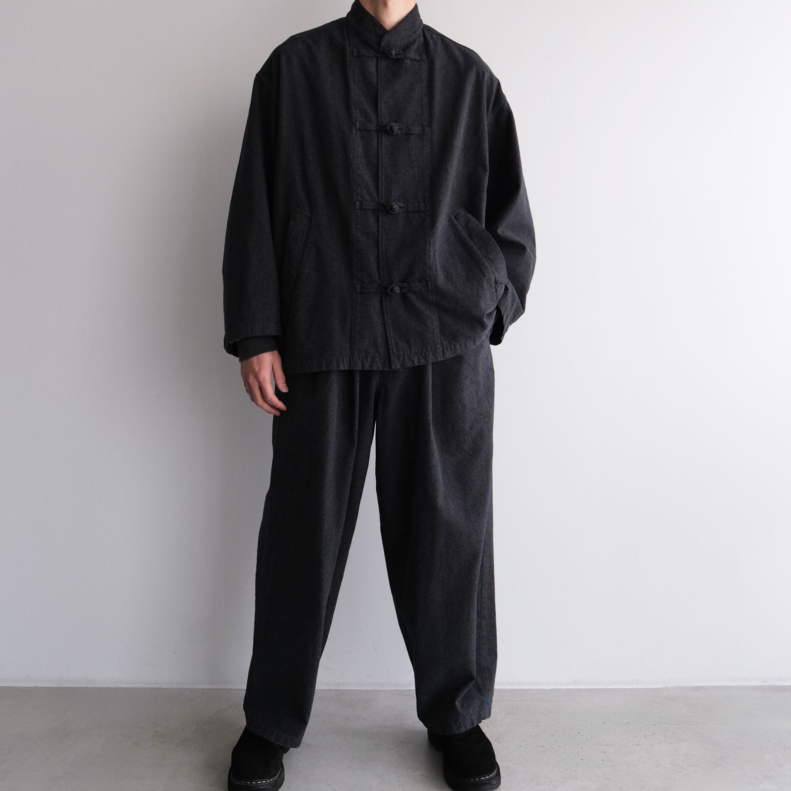 Sulfr Dyed Gabardine Two Tuck Easy Pants -パンツ-（Gray / グレー）GM261-40201