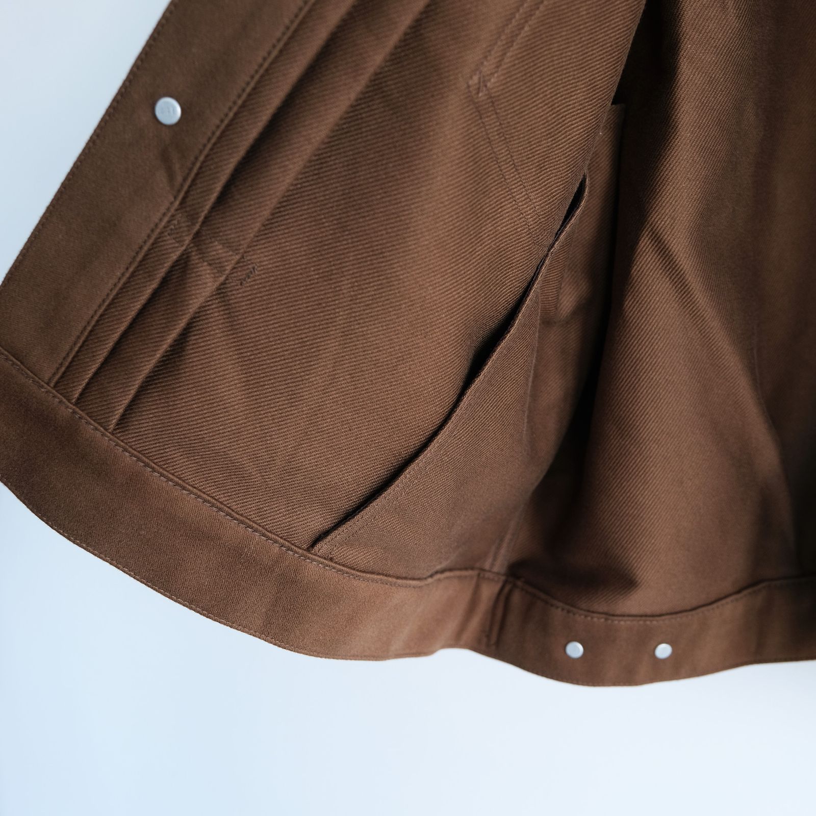 Cotton Double Serge Jacket -ジャケット-（Brown / ブラウン）GM263-20450