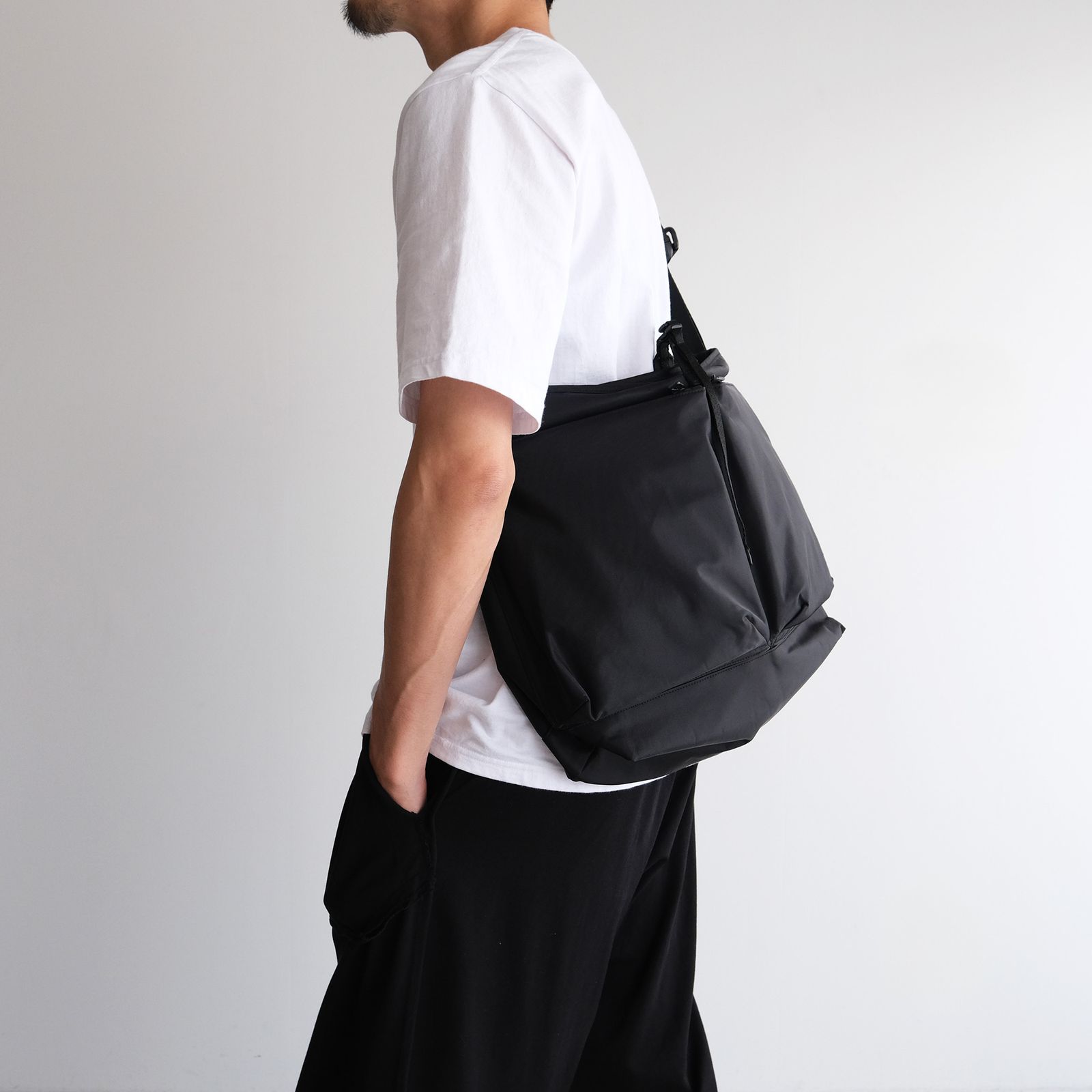 Recycle Twill Courier Shoulder -バッグ-（Black / ブラック）