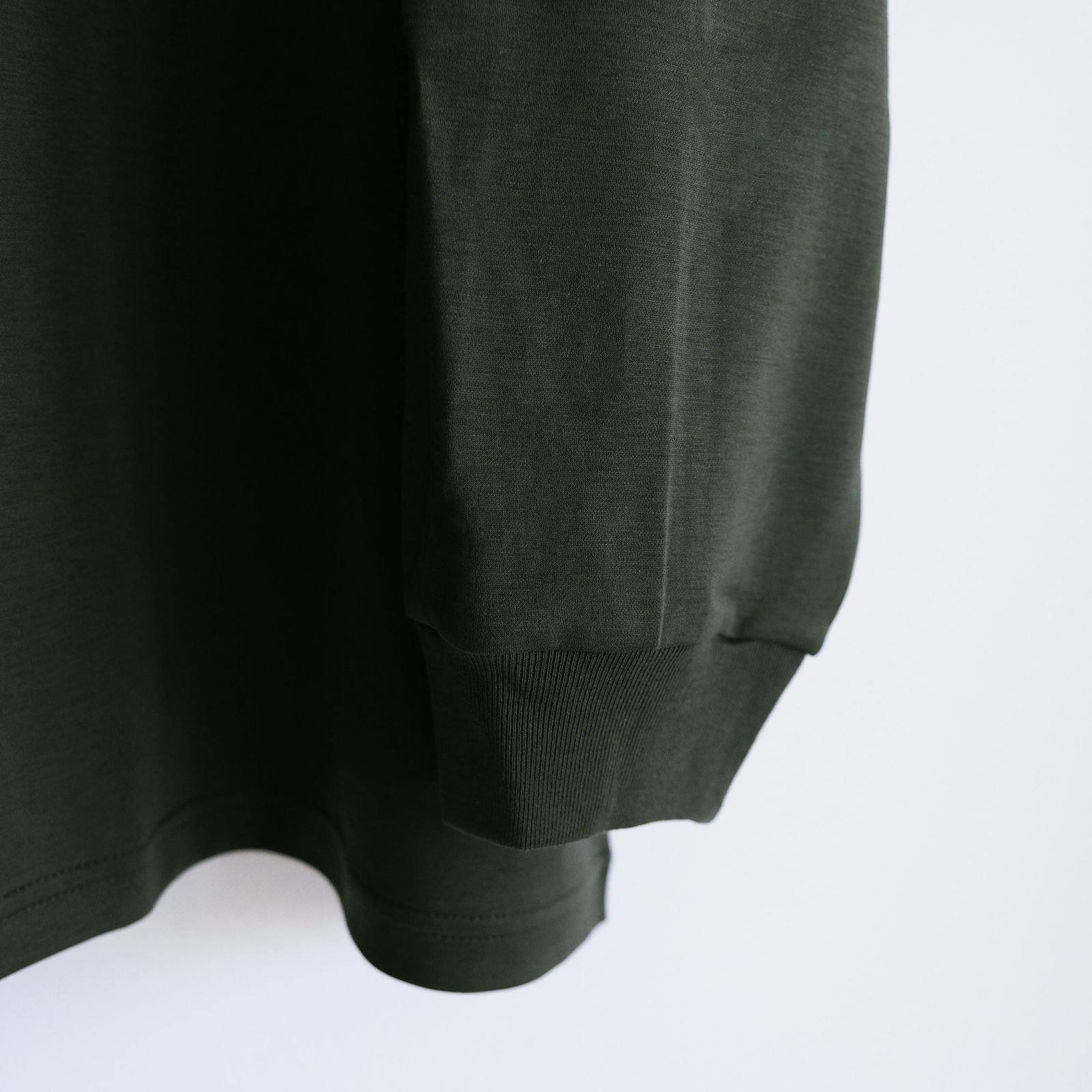 Brushed Mockrody Crew Neck L/S Tee -Tシャツ-（Green / グリーン）