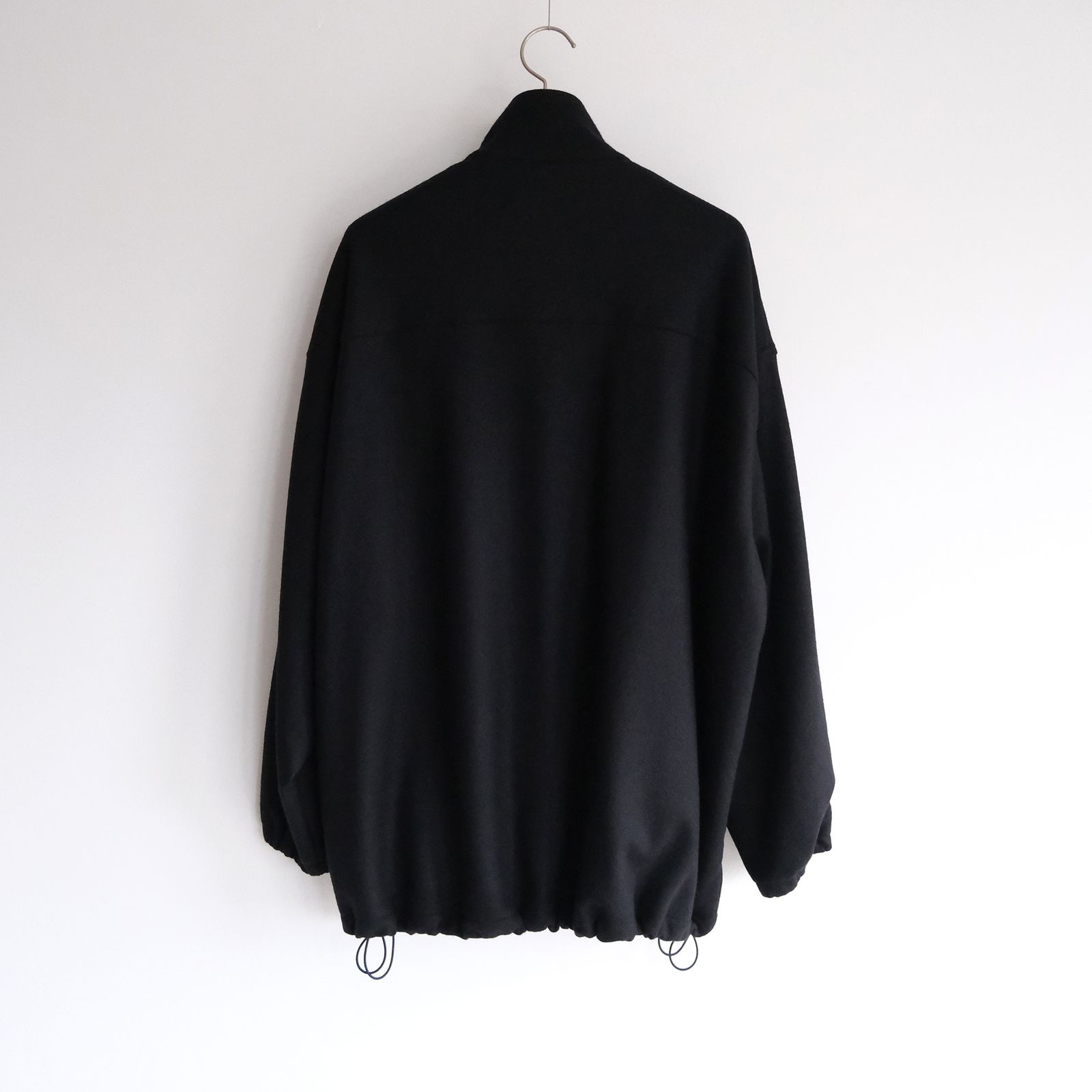 Wool Smooth Flannel Track Blouson -ブルゾン-（Black / ブラック）