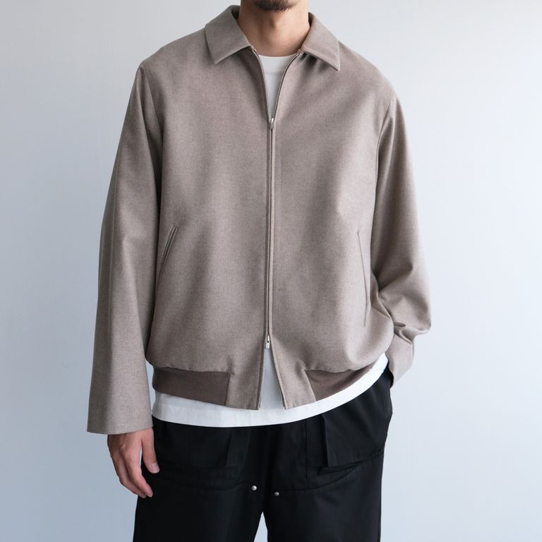 ATON - Merino College Flannel Jacket -ジャケット-（Beige  