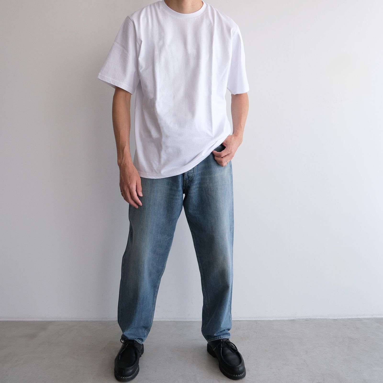 Selvage Denim Five Pocket Tapered Pants -パンツ-（Indigo Light Fade / インディゴライトフェード）