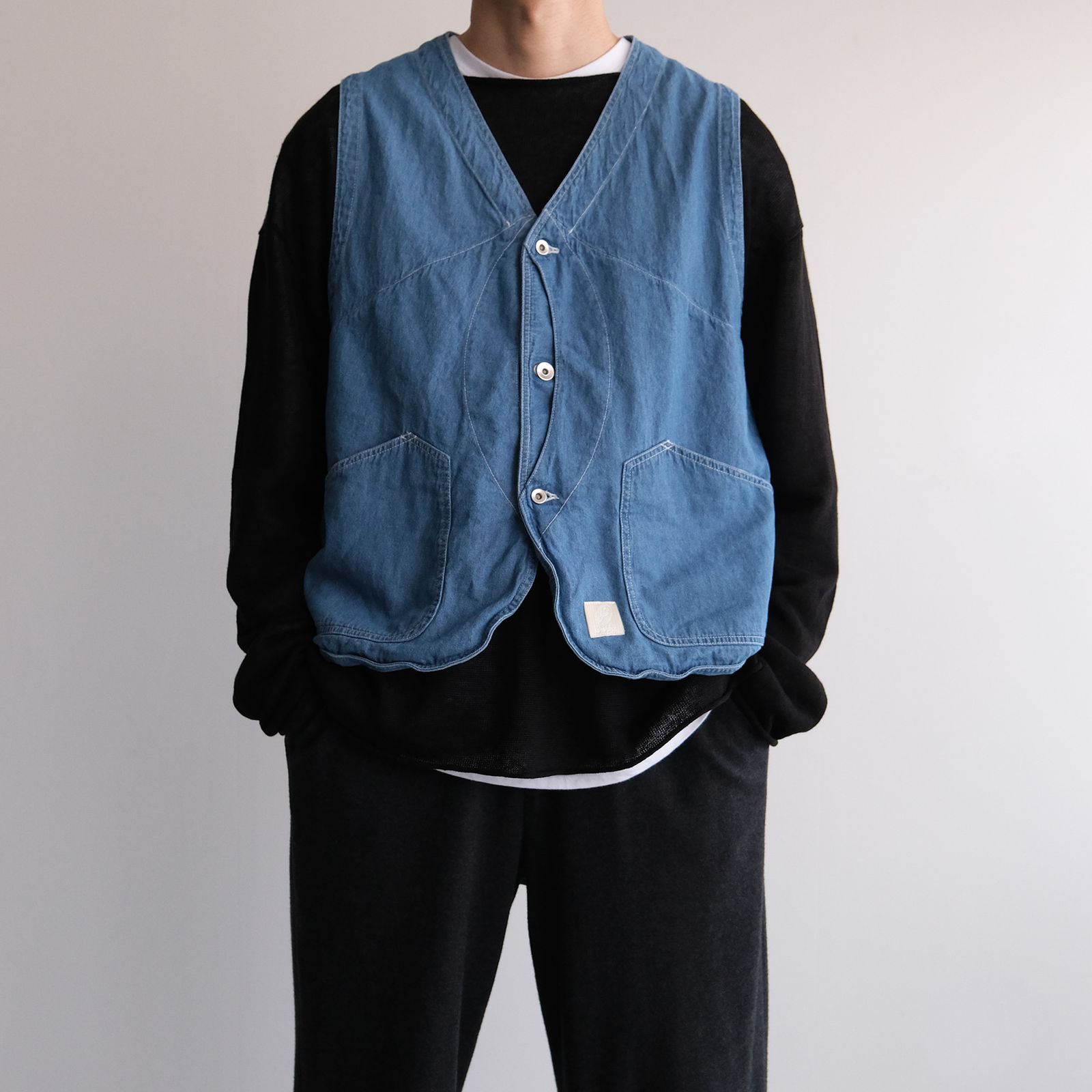 Denim Hunting Vest -ベスト-（L.Blue / ライトブルー）
