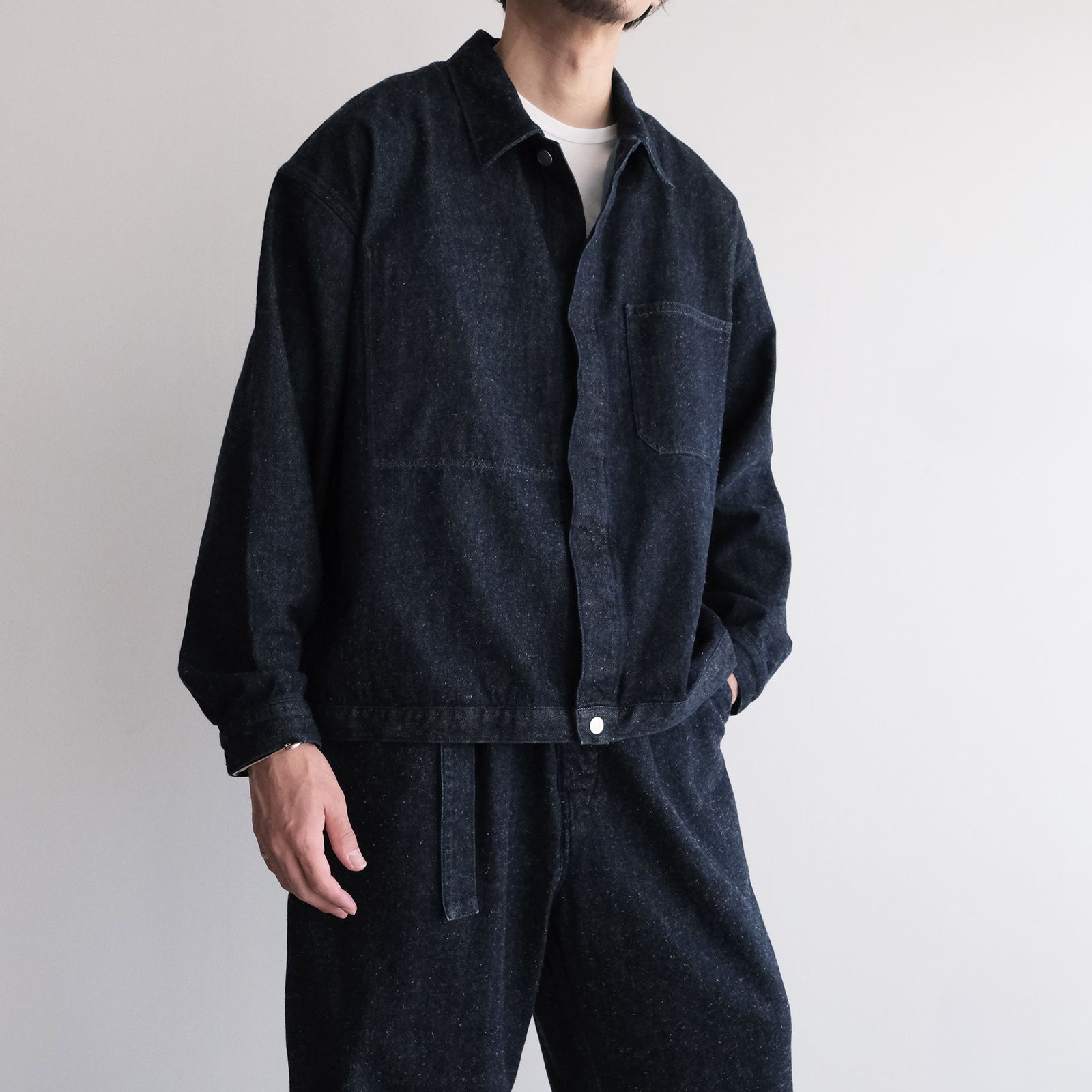 Silk Denim Work Jacket -ジャケット-（Indigo / インディゴ）