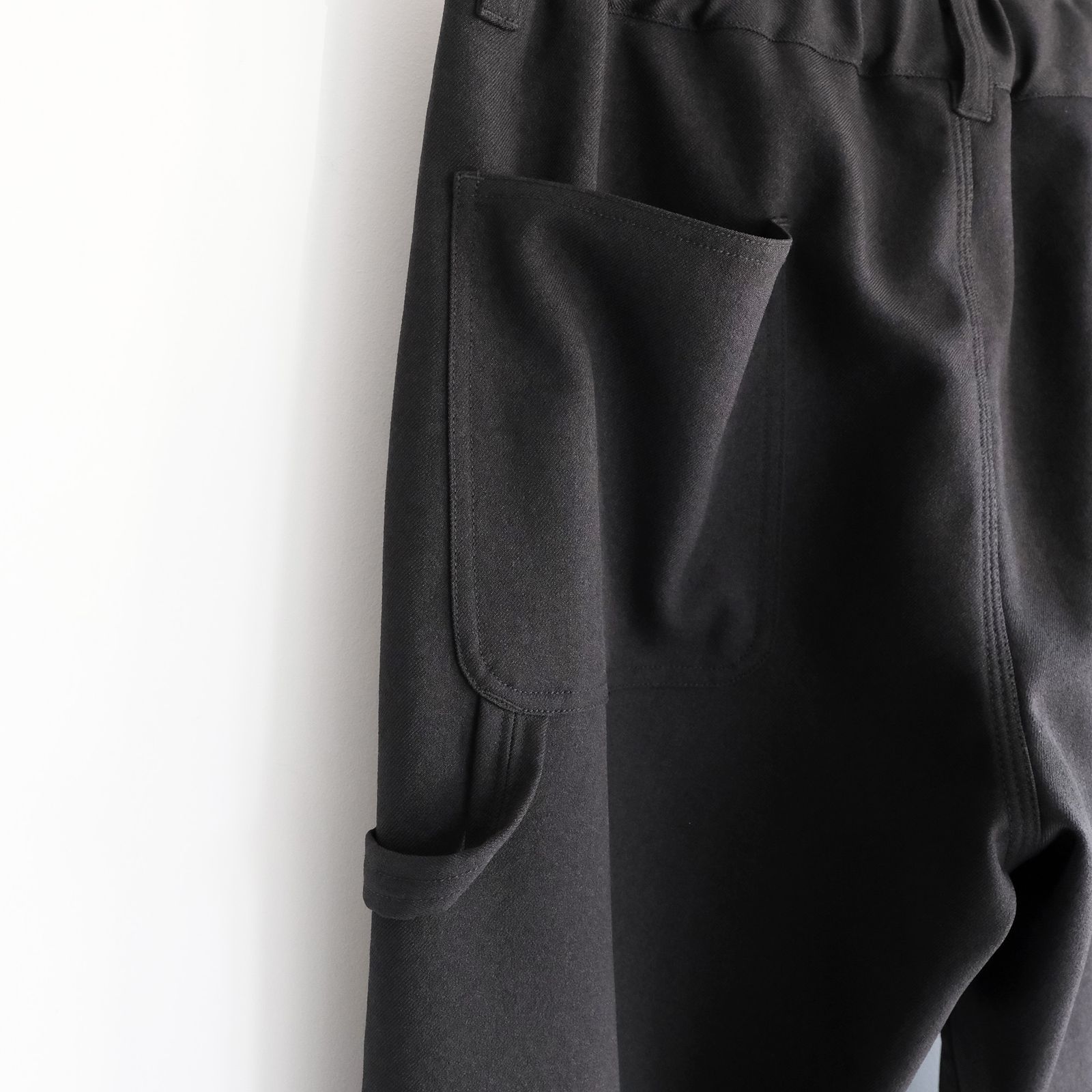 Polyester Flannel Painter Pant -パンツ-（Black / ブラック）