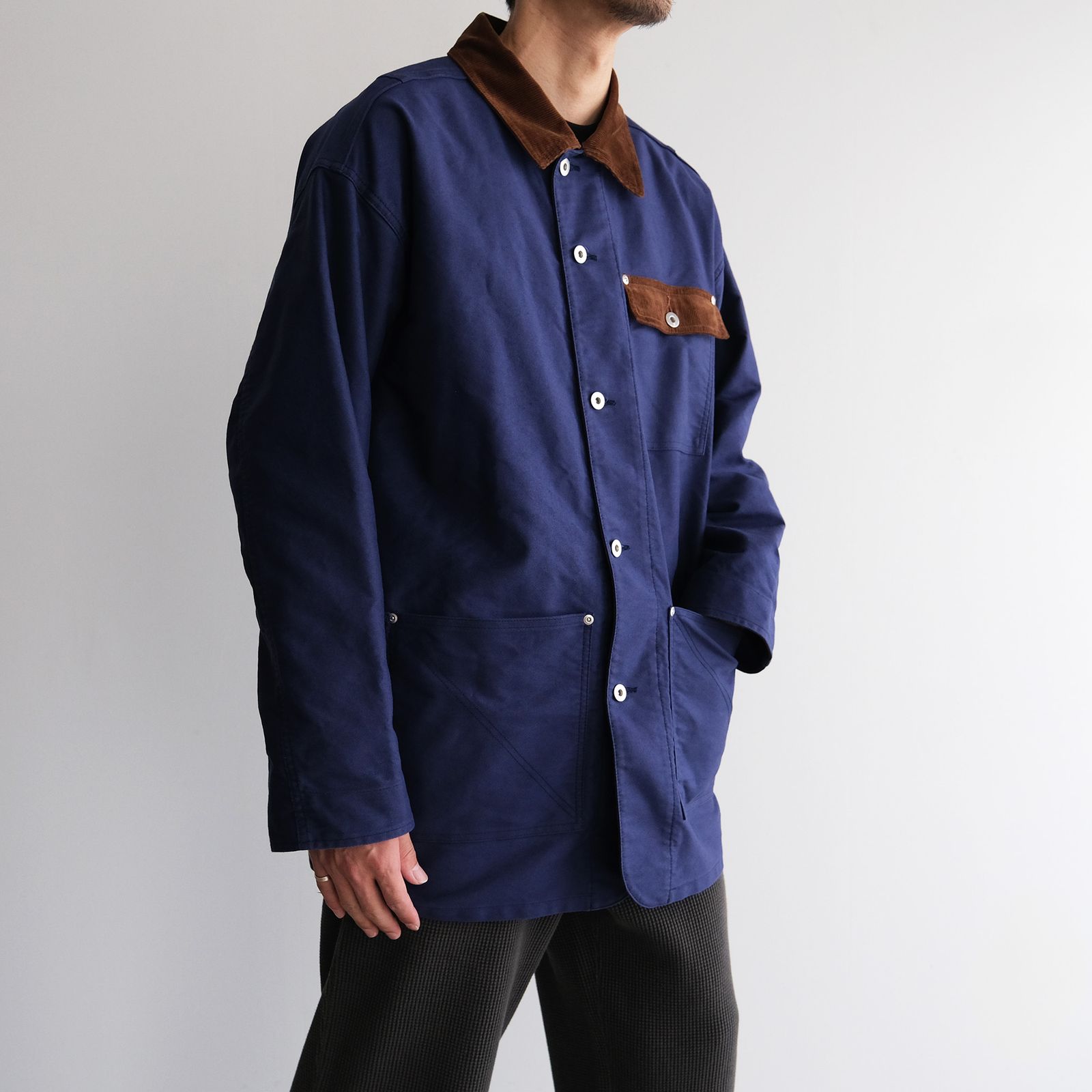 French Work Coverall Jacket -ジャケット-（Blue / ブルー）