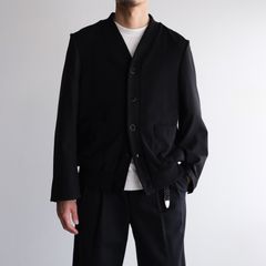 Un(i)Form Jersey：Docking Cardigan - カーディガン-（Black / ブラック）