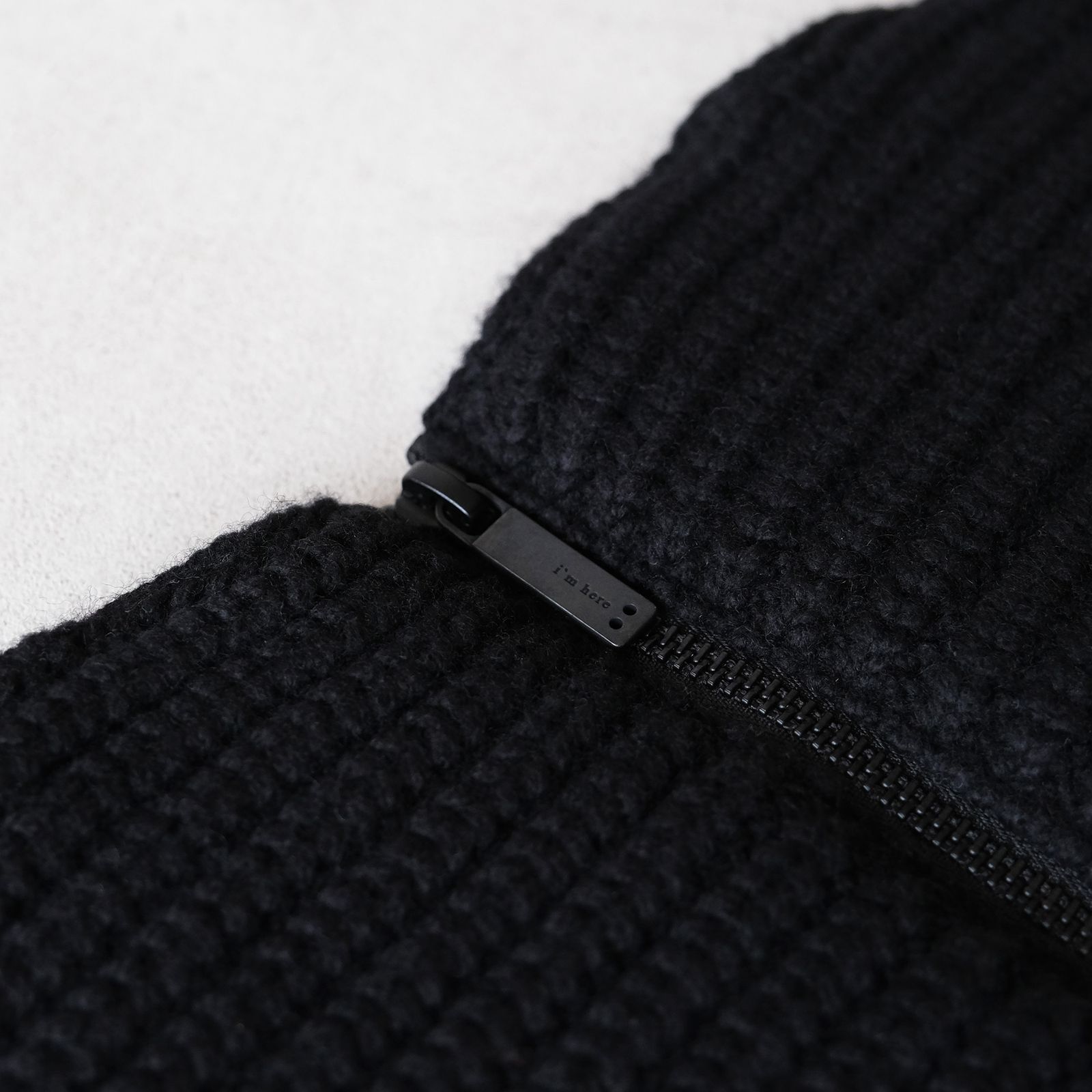 "Crepe" Knit Snood - スヌード-（Black / ブラック）