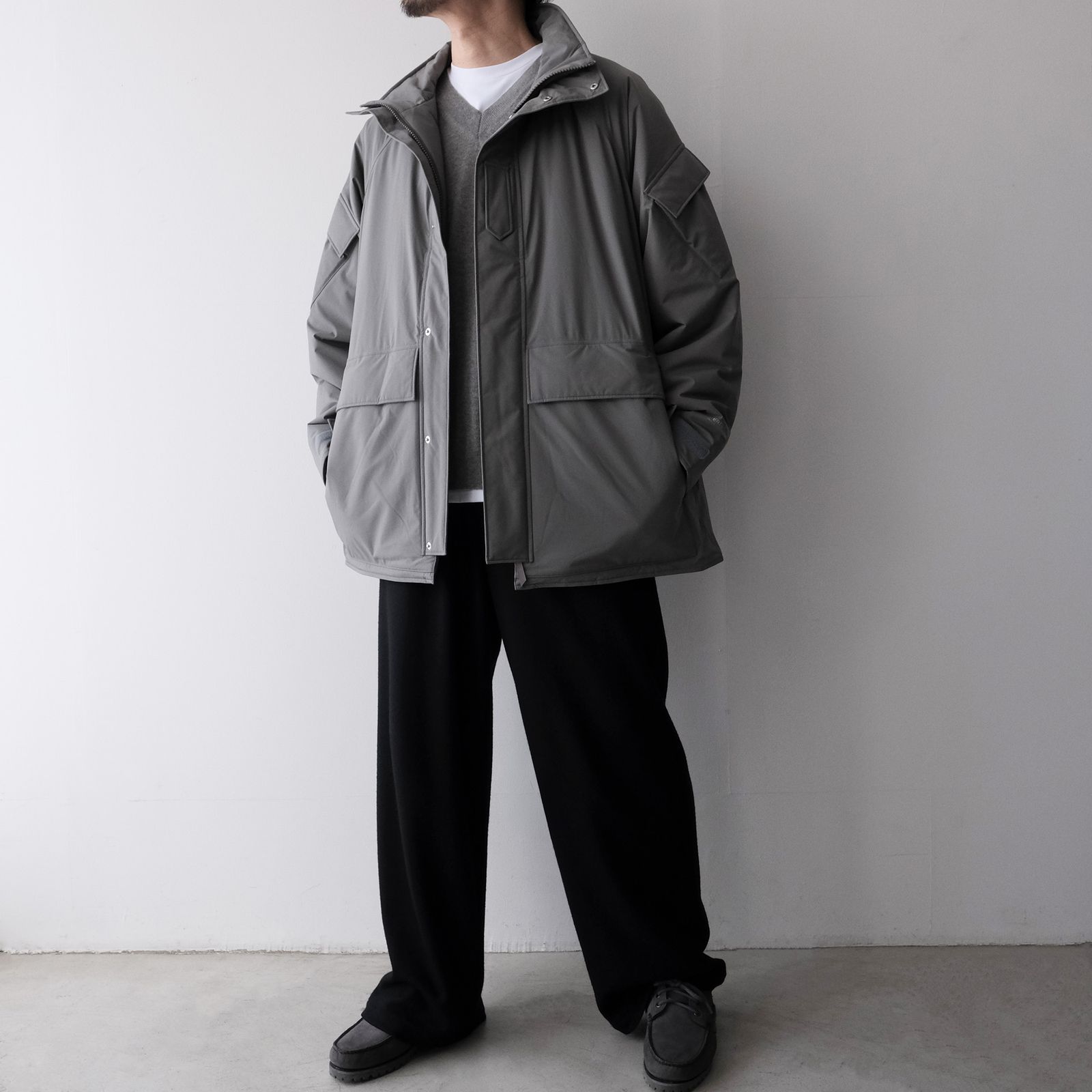 PERTEX SHIELD Insulated Military Parka -ジャケット-（Stone Gray / ストーングレー）GM263-30271