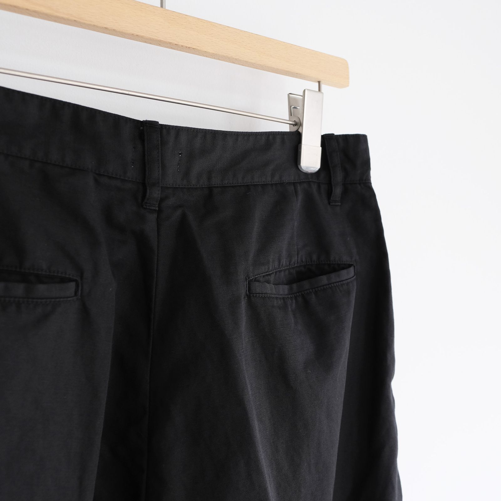 Cotton Washer Half Pants -ショーツ-（Black / ブラック）