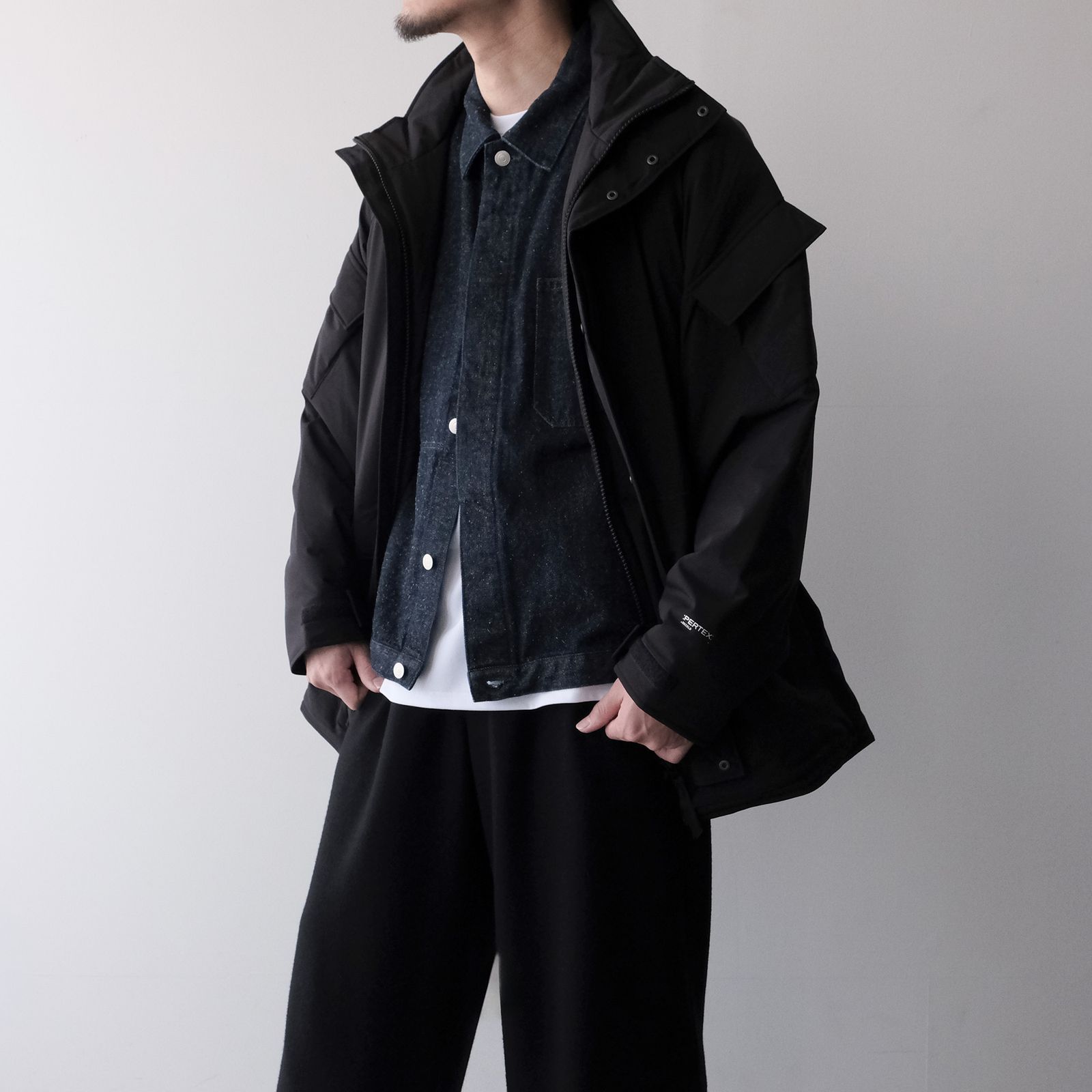 PERTEX SHIELD Insulated Military Parka -ジャケット-（Black / ブラック）GM263-30271