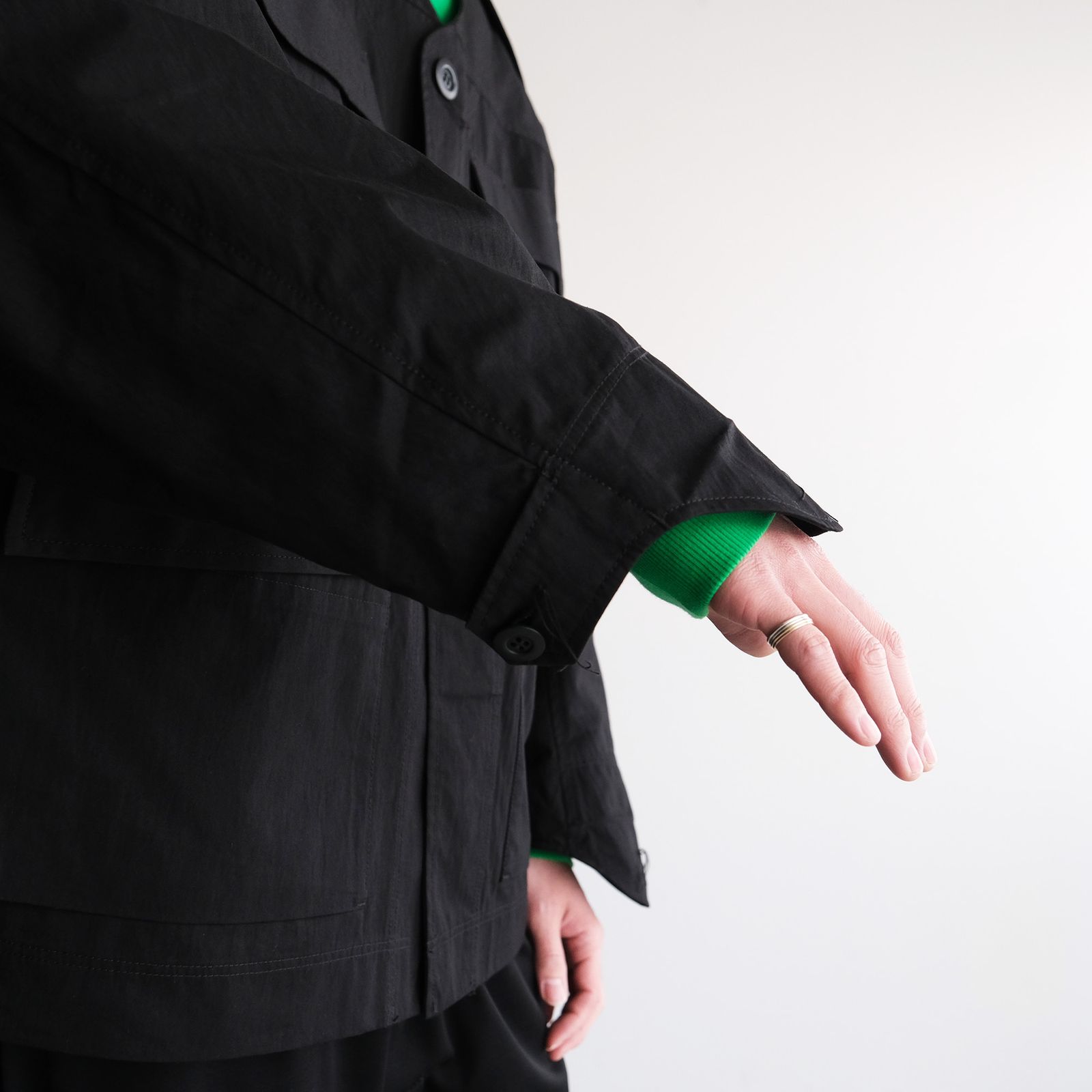 Haori Miritary：Jacket -ジャケット-（Black / ブラック）