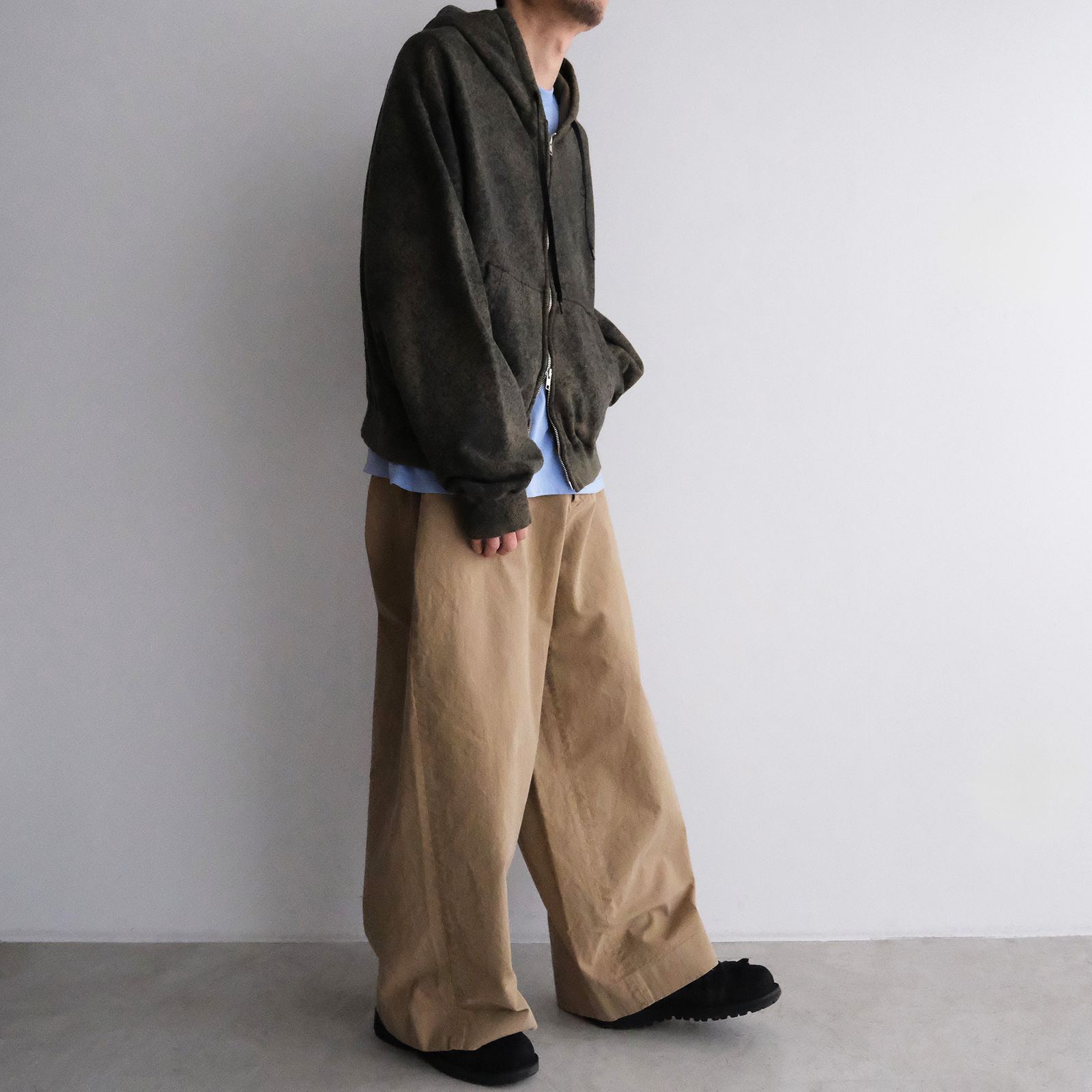 Chino High Waist Pants -パンツ-（Beige Used / ベージュ ユーズド）