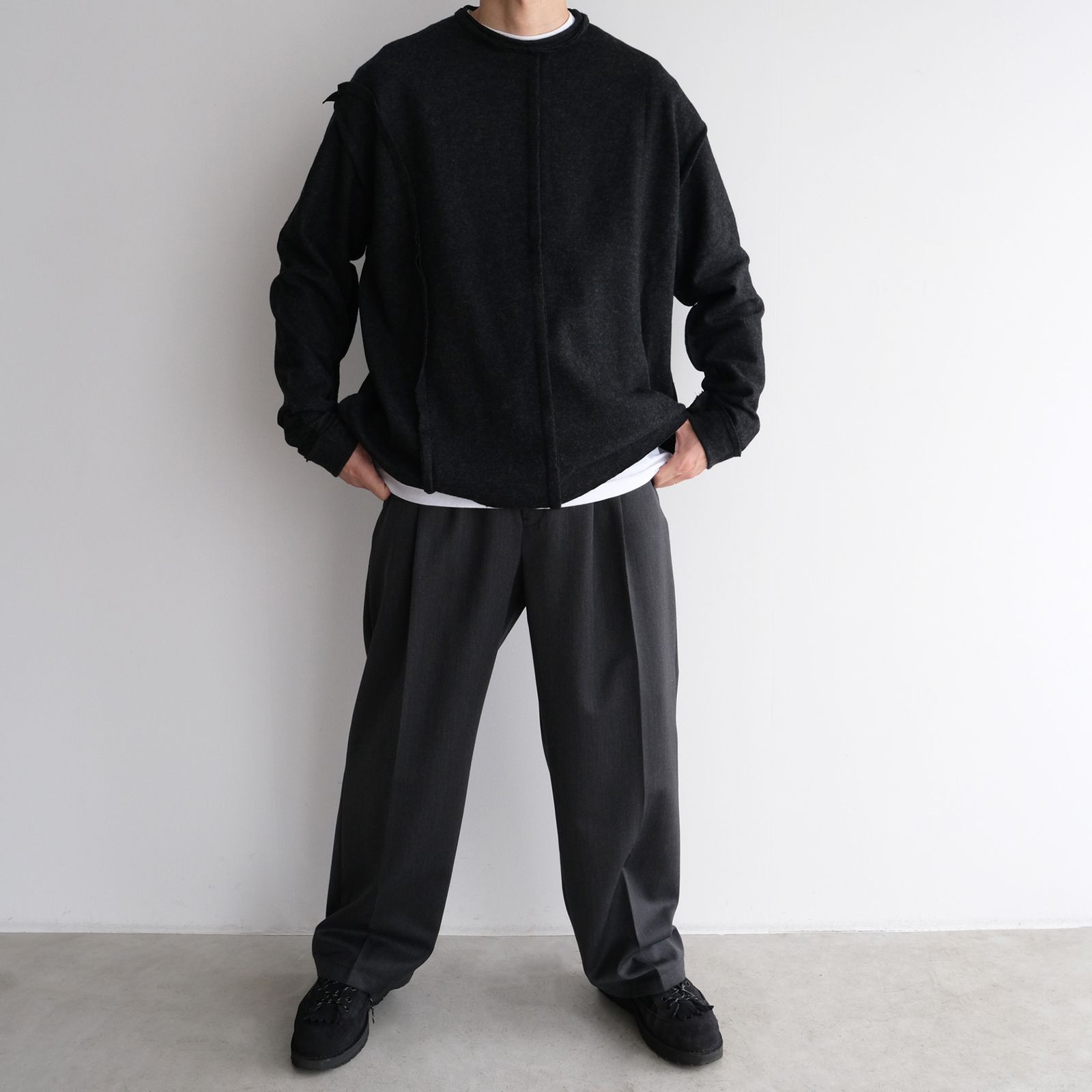 Assemblage Wool Tee -ニット-（Dark Gray / ダークグレー）