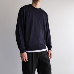 Silk Wool Knit -ニット-（Navy / ネイビー）