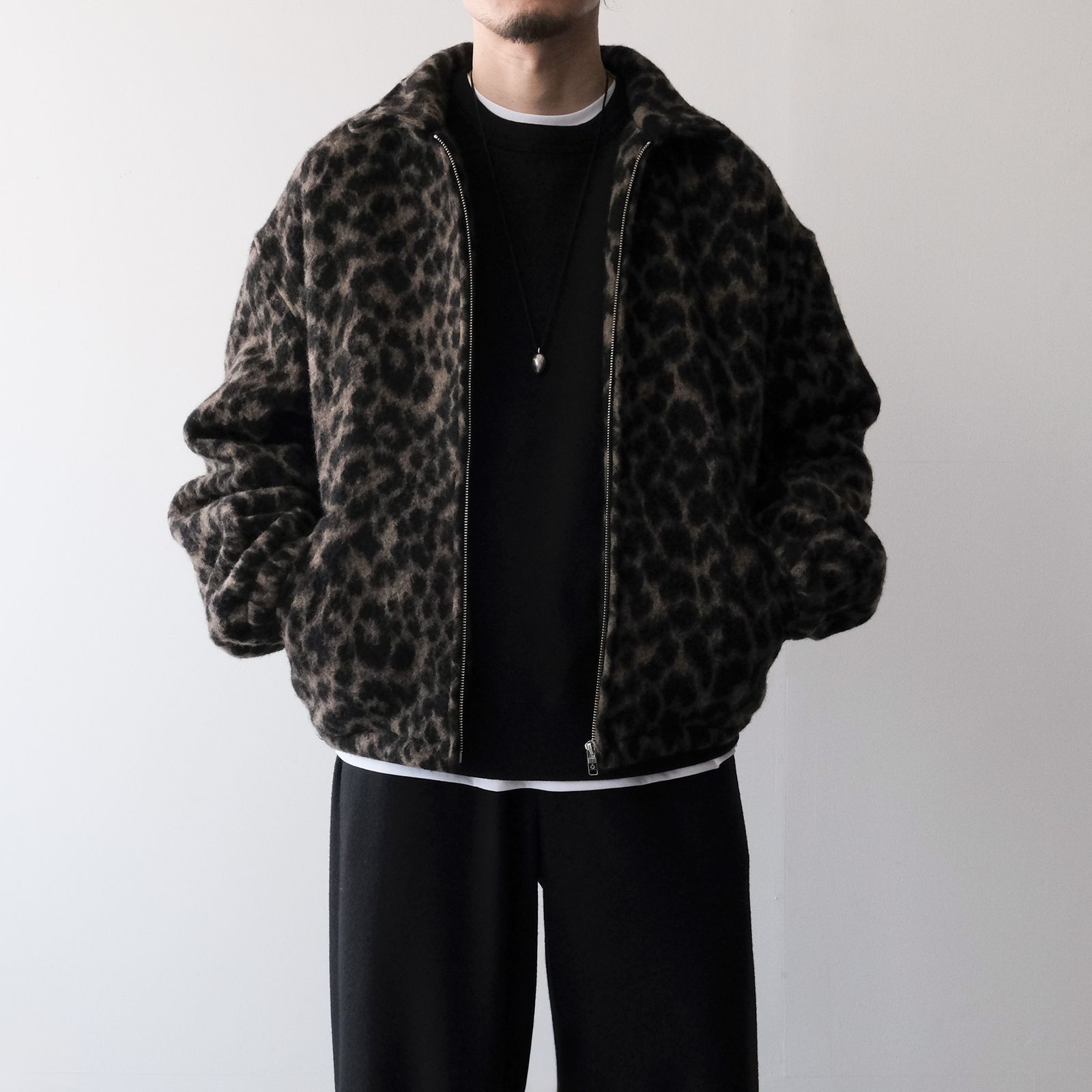 Leopard Blanket Blouson -ジャケット-（Brown / ブラウン）