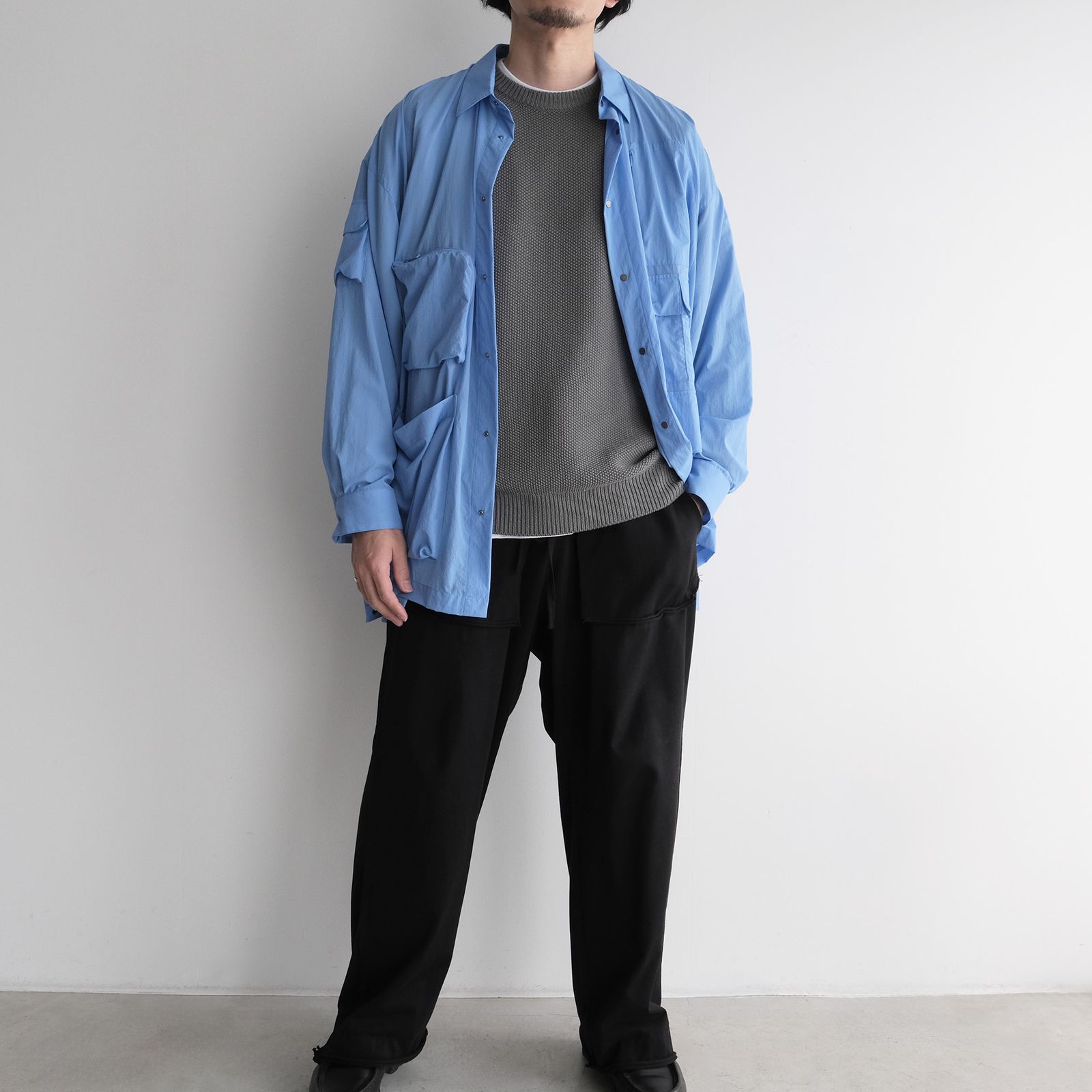 Soft Wool Command Sweather -ニット-（Stone Gray / ストーングレー）GU263-80600
