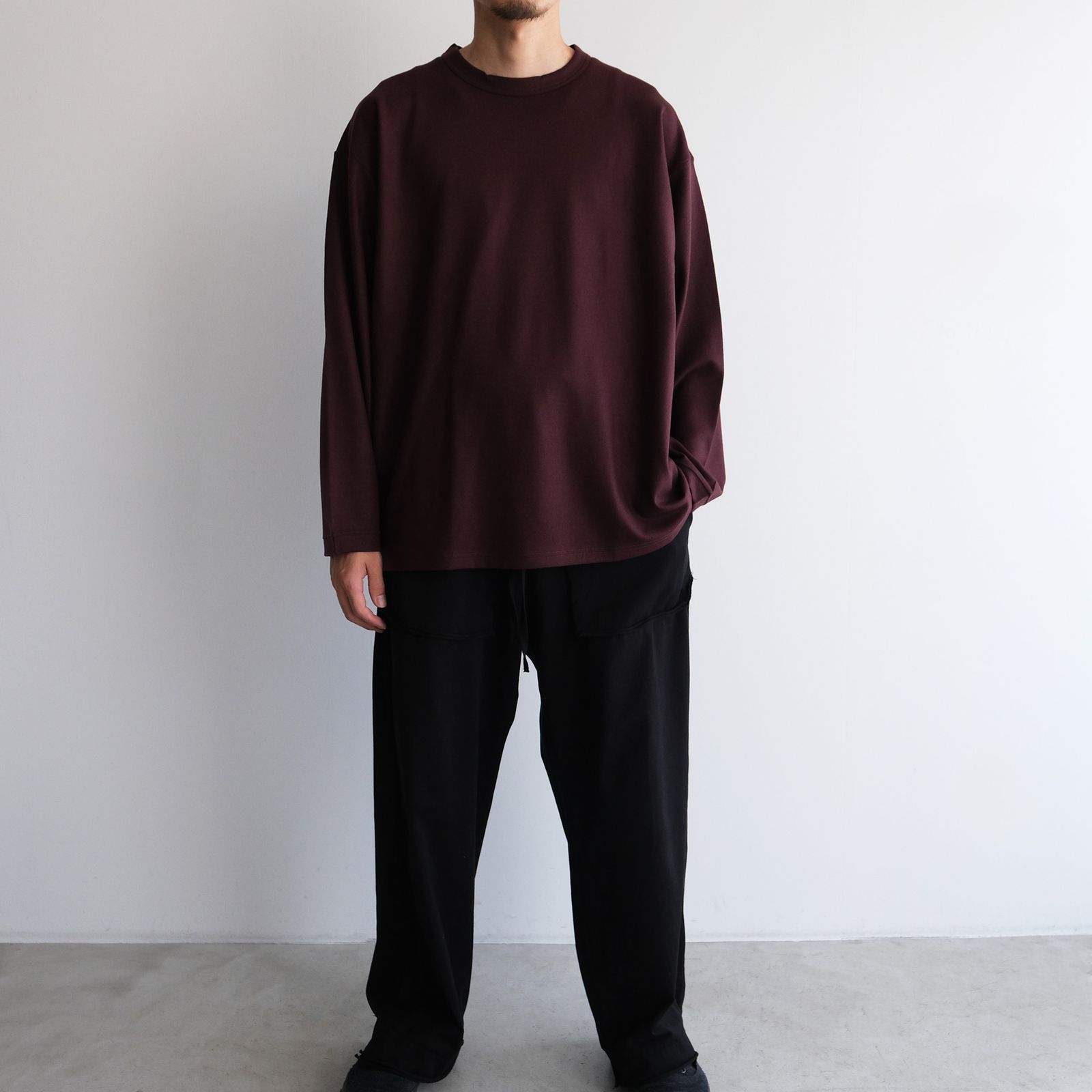 Merino Qualitee -Tシャツ-（Burgundy / バーガンディ）