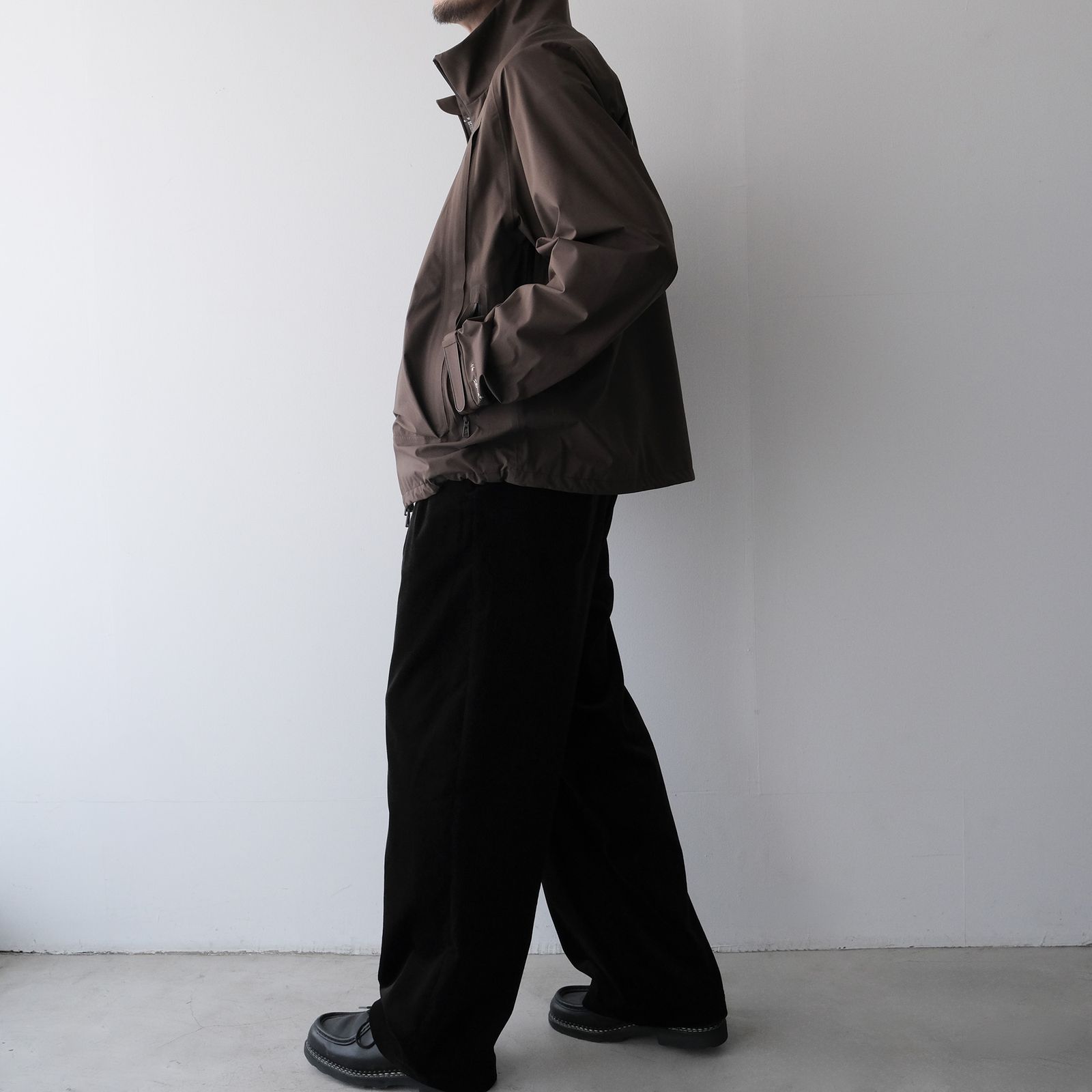 Partex Stand-Collar Shell -ブルゾン-（Brown / ブラウン）