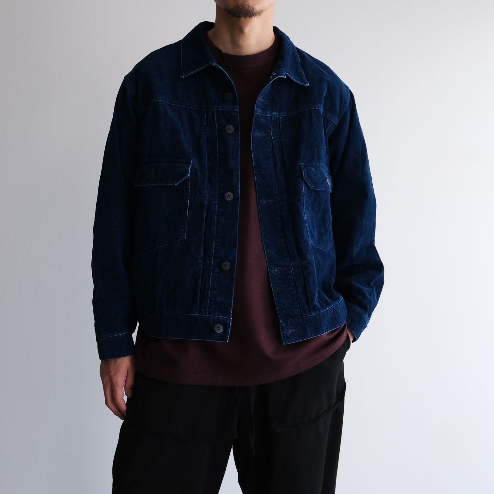 Merino Qualitee -Tシャツ-（Burgundy / バーガンディ）
