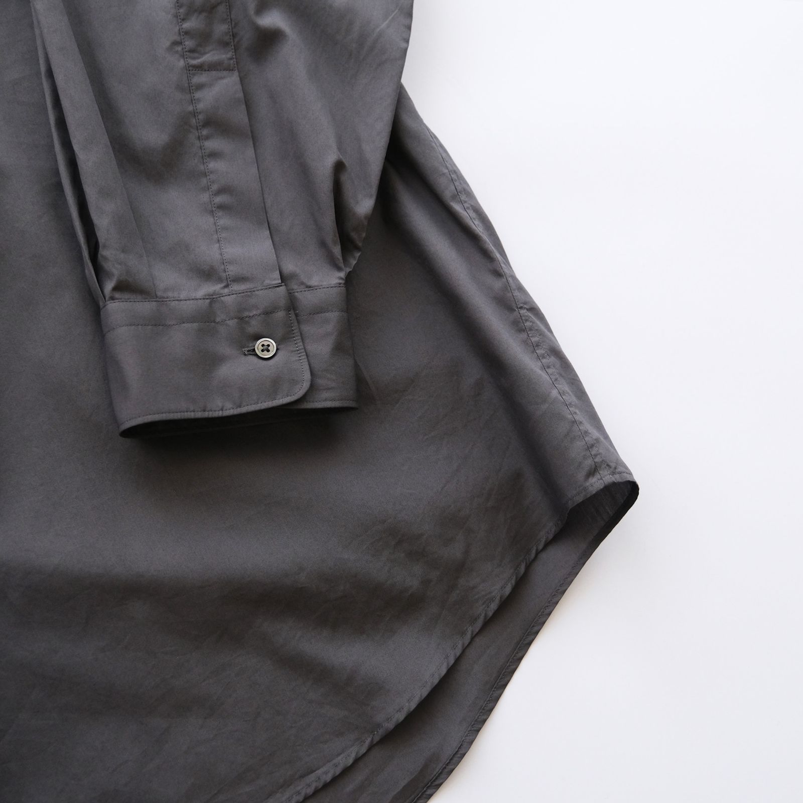 Broad L/S Oversized Band Collar Shirt -シャツ-（C.Gray / C.グレー）