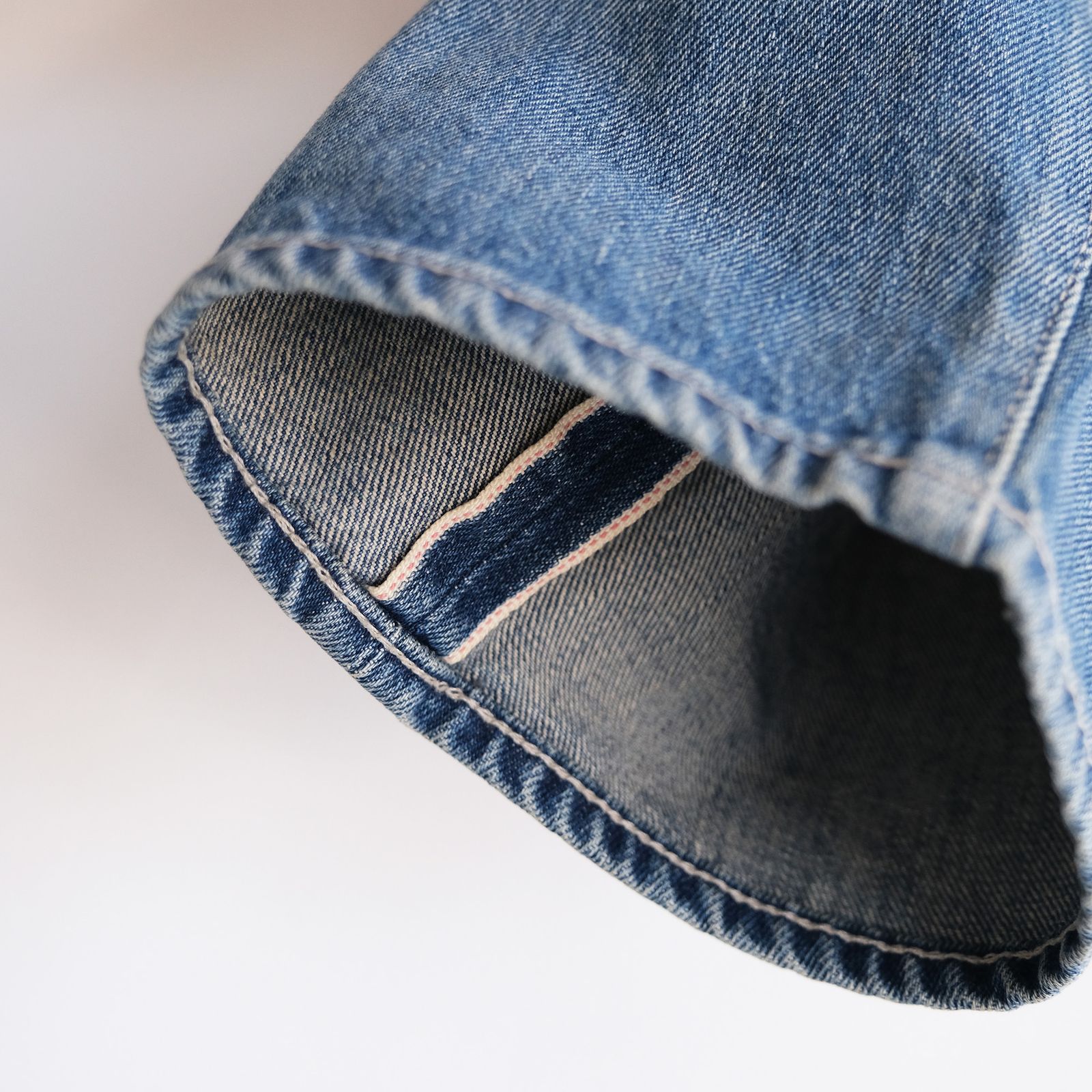Selvage Denim Five Pocket Tapered Pants -パンツ-（Indigo Light Fade / インディゴライトフェード）
