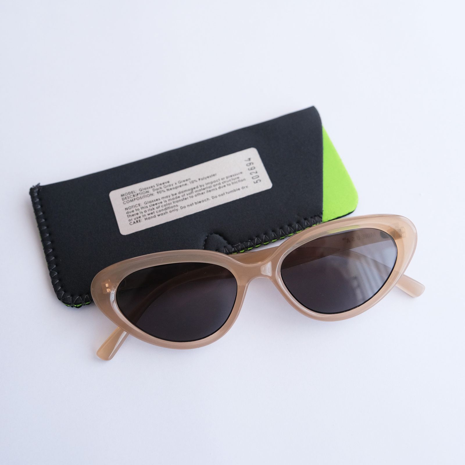 "MINE Glasses #03" With a Case -サングラス-（Light Brown / ライトブラウン）