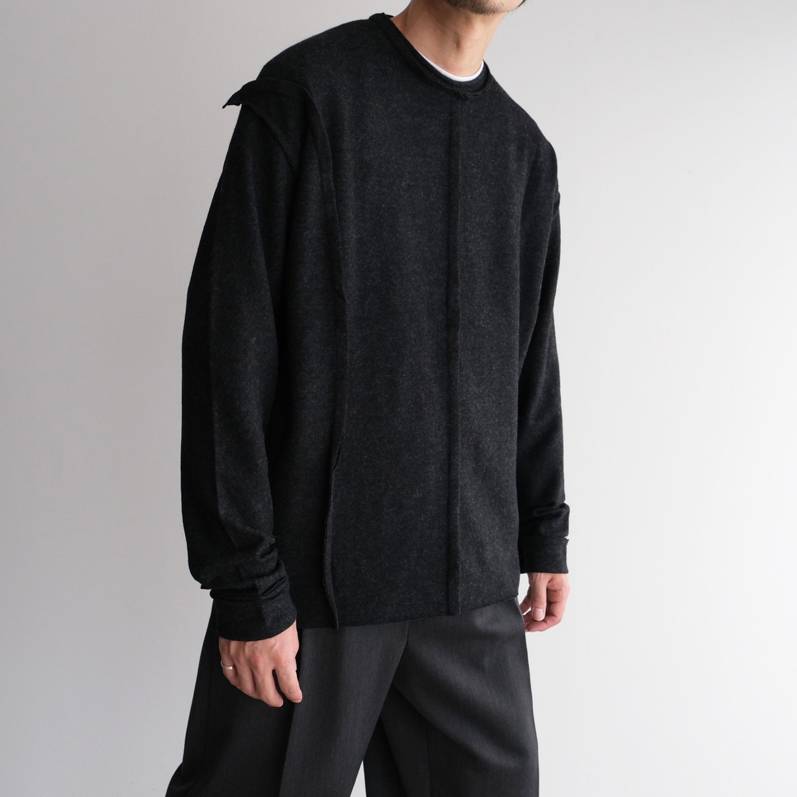 Assemblage Wool Tee -ニット-（Dark Gray / ダークグレー）