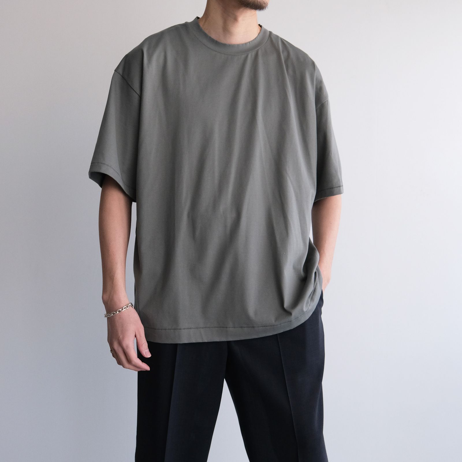 Suvin 60/2 Oversized T-Shirt -Tシャツ-（Khaki / カーキ）