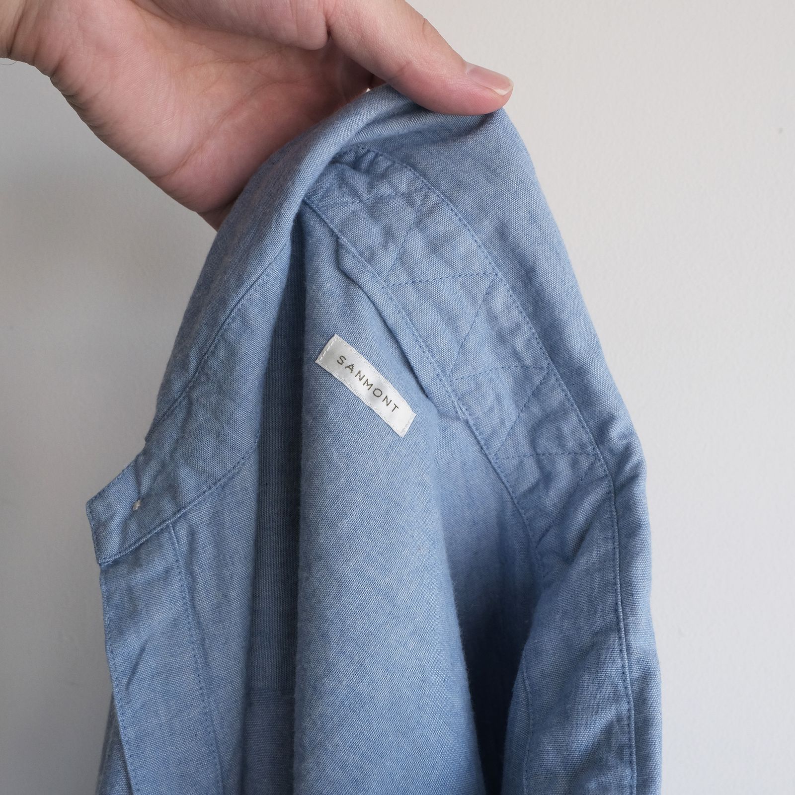 Cotton Chambray Work Shirt -シャツ-（Blue / ブルー）