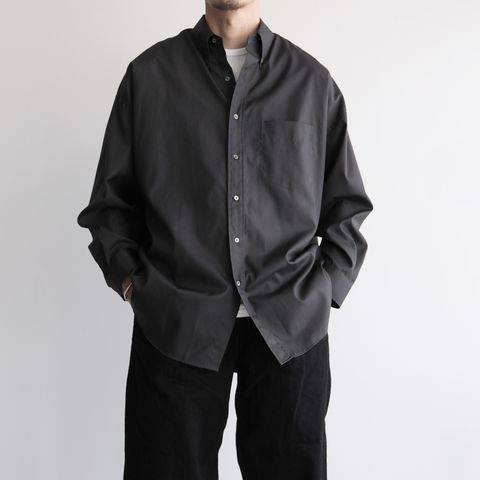 Easy Care Poplin L/S Oversized B.D Shirt -シャツ-（Gray / グレー）GM263-50620