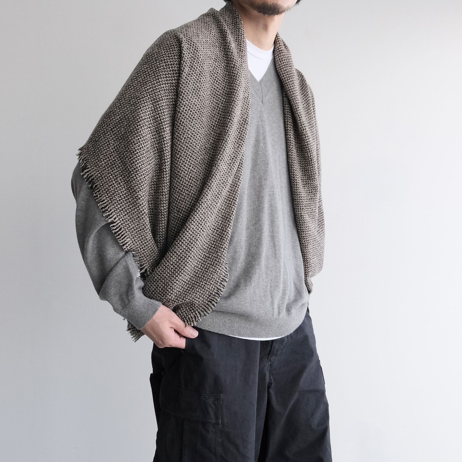 Cshmere Boucle Stole -ストール-（Beige / ベージュ）