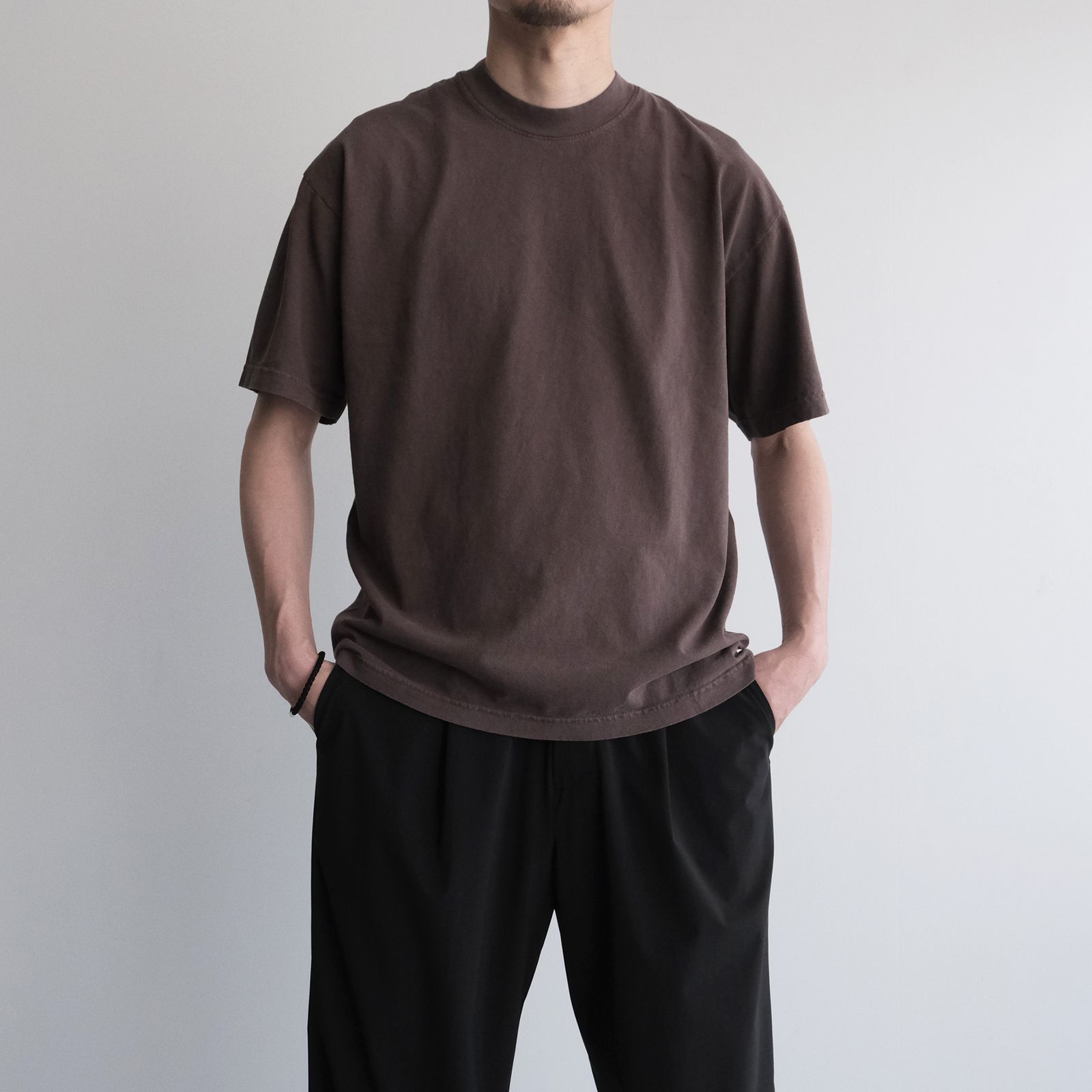 MINE Duct Tape T-Shirt / White Label STACK STORE 10th Anniversary Limited Color -Tシャツ-（PD Brown / ピグメントダイ ブラウン）