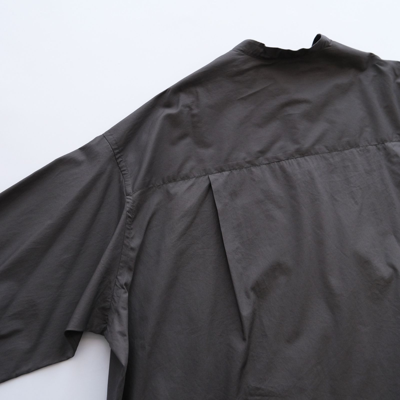 Broad L/S Oversized Band Collar Shirt -シャツ-（C.Gray / C.グレー）