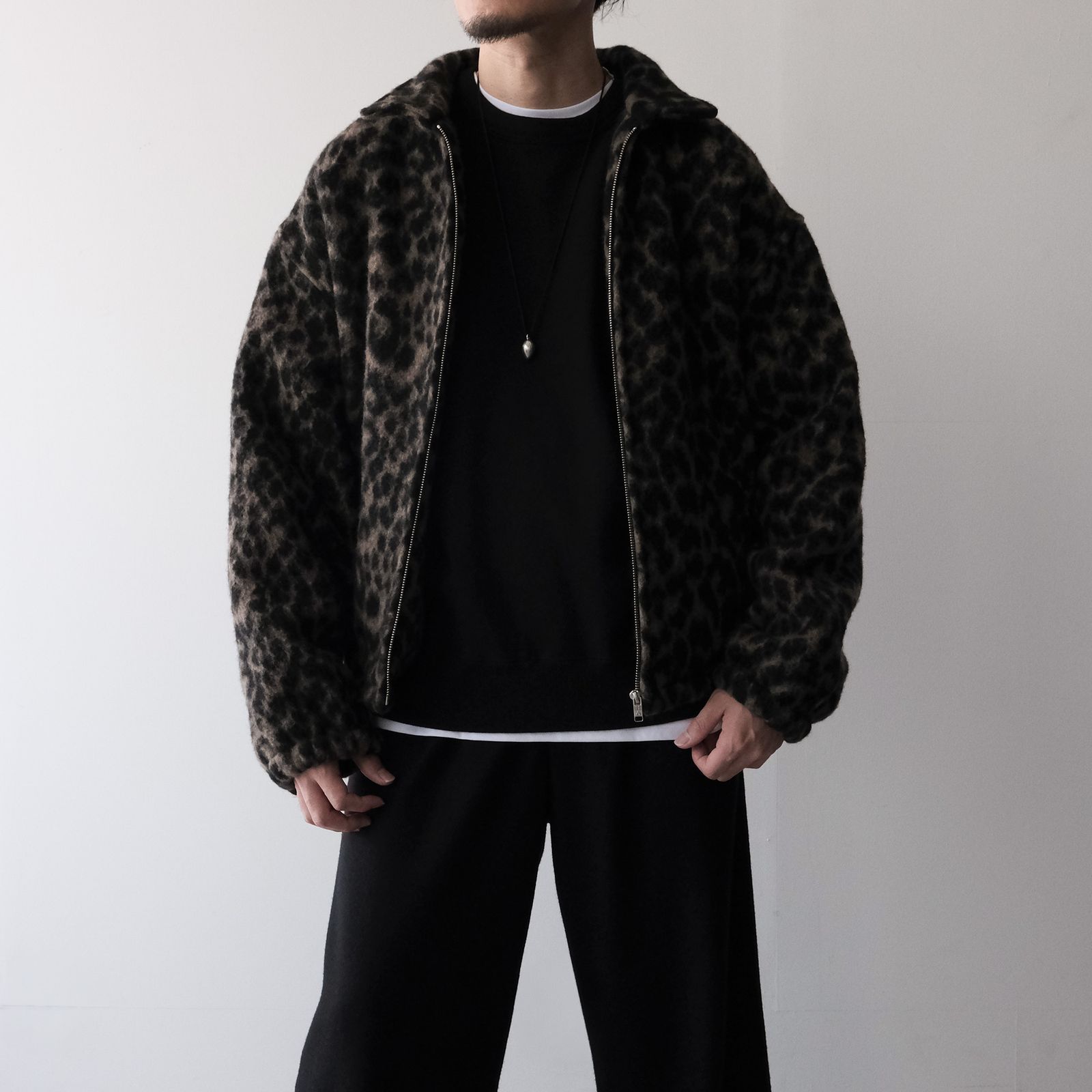 Leopard Blanket Blouson -ジャケット-（Brown / ブラウン）