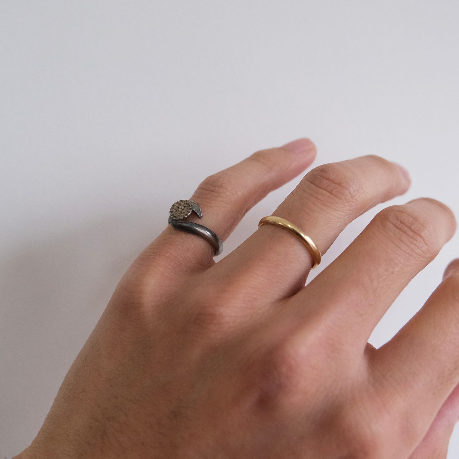 G-NLAN01 NTR Jew Uni Nail Ring 1 -リング-（Brushed Silver 925 / ブラッシュ シルバー925）