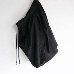 Mesh Layered Wide Short Pants -ショーツ-（Black / ブラック）