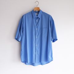 Broad S/S Oversized Regular Collar Shirt -シャツ-（Blue / ブルー）GM261-50003B