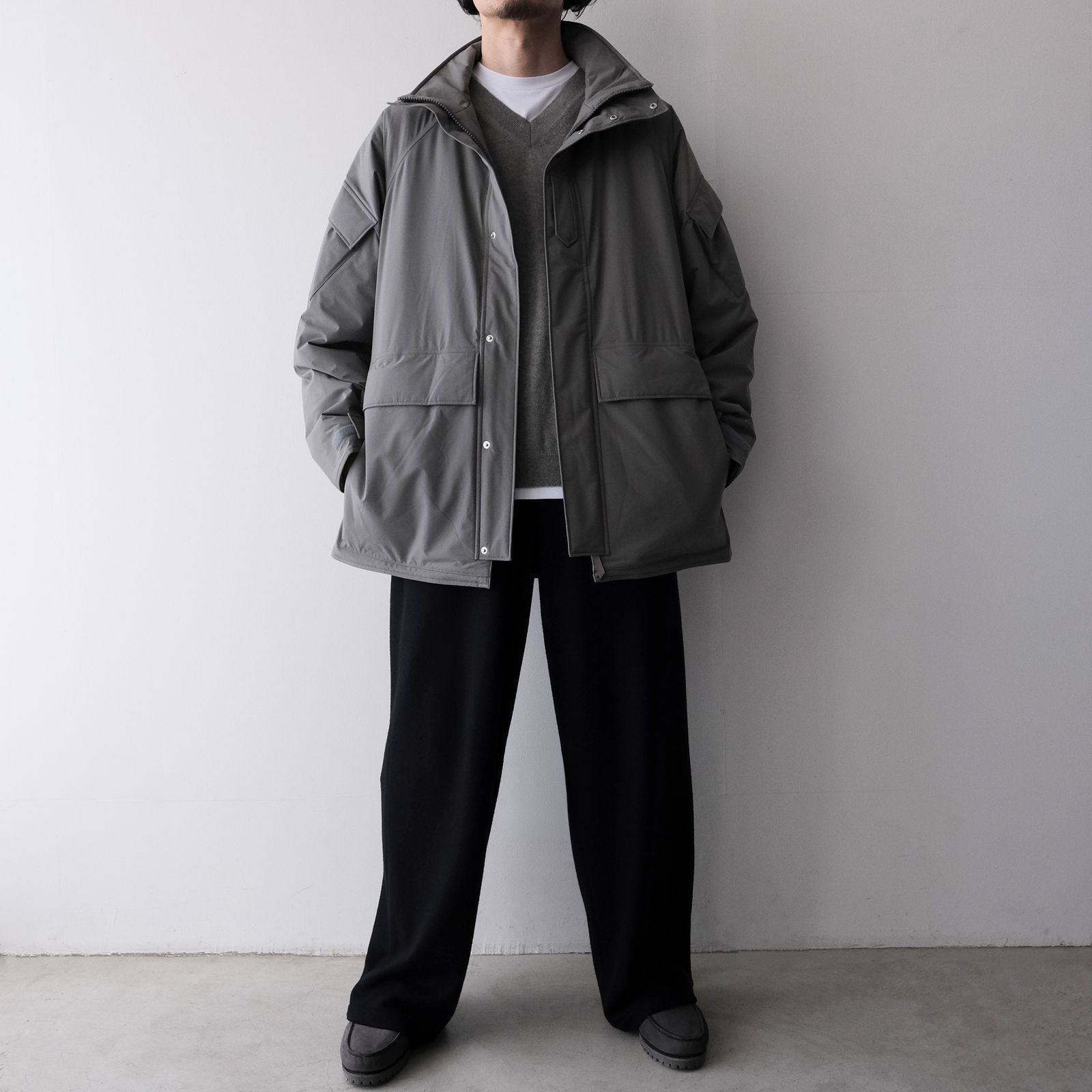 PERTEX SHIELD Insulated Military Parka -ジャケット-（Stone Gray / ストーングレー）GM263-30271