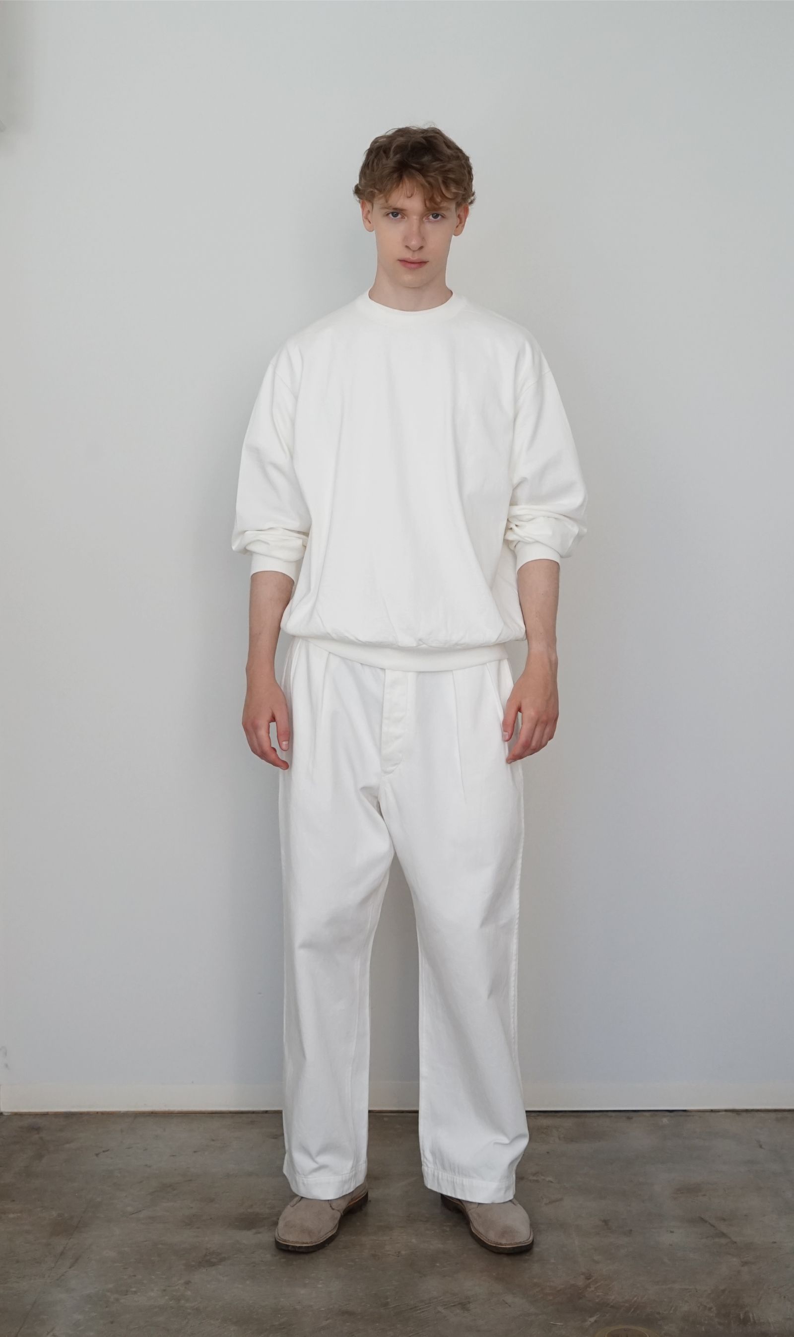 Satin Military Pants -パンツ-（Off White / オフホワイト）