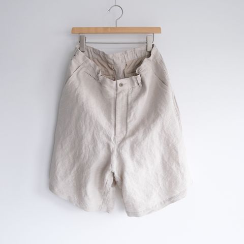 Linen Cupro Hopsack Military Shorts -ショーツ-（Ivory / アイボリー）GM261-40378